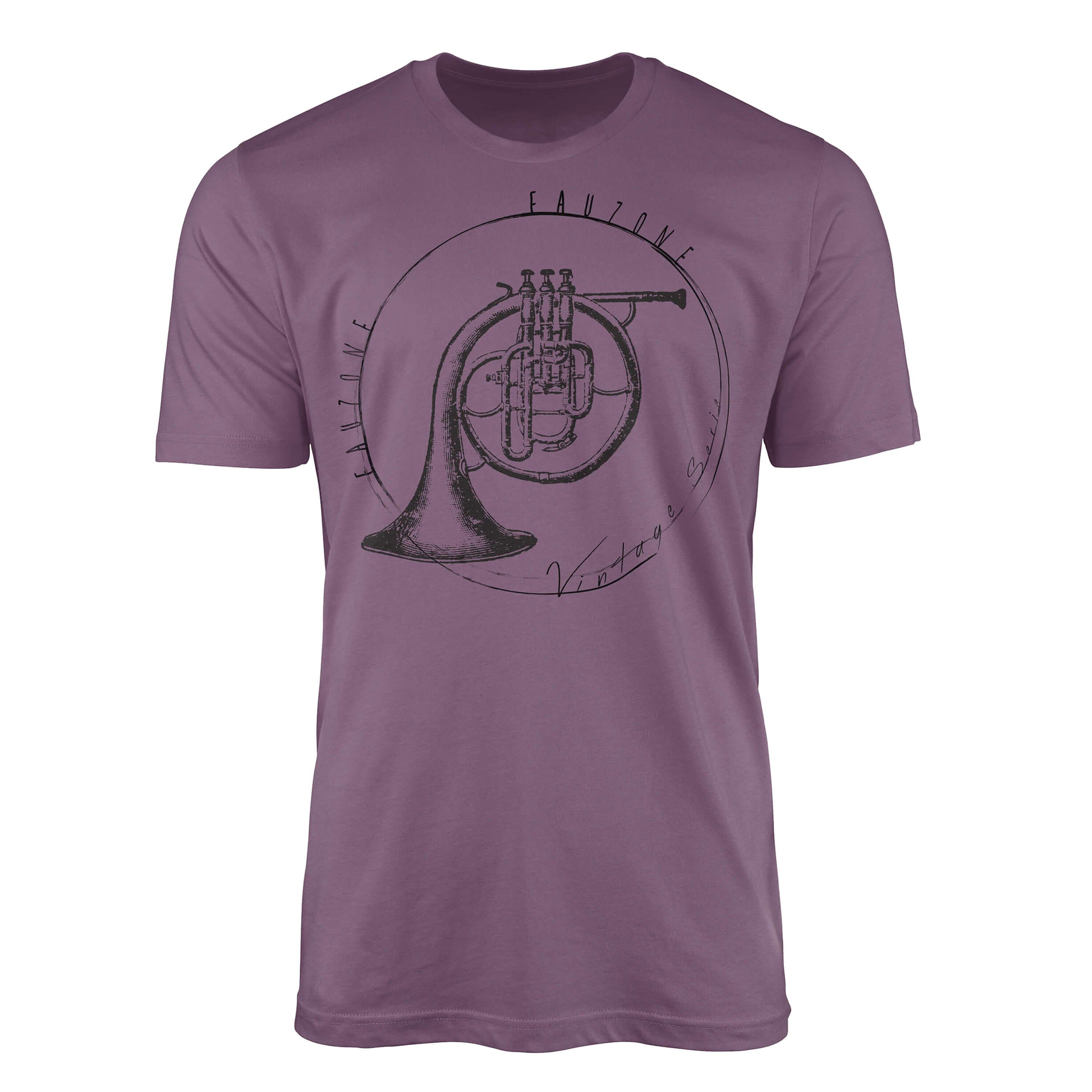 Sinus Art T-Shirt Vintage Herren T-Shirt Waldhorn Shiraz
