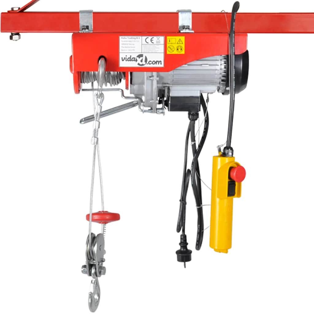vidaXL Seilwinde Elektrischer Seilhebezug 1000 W 200/400 kg, (1-St)
