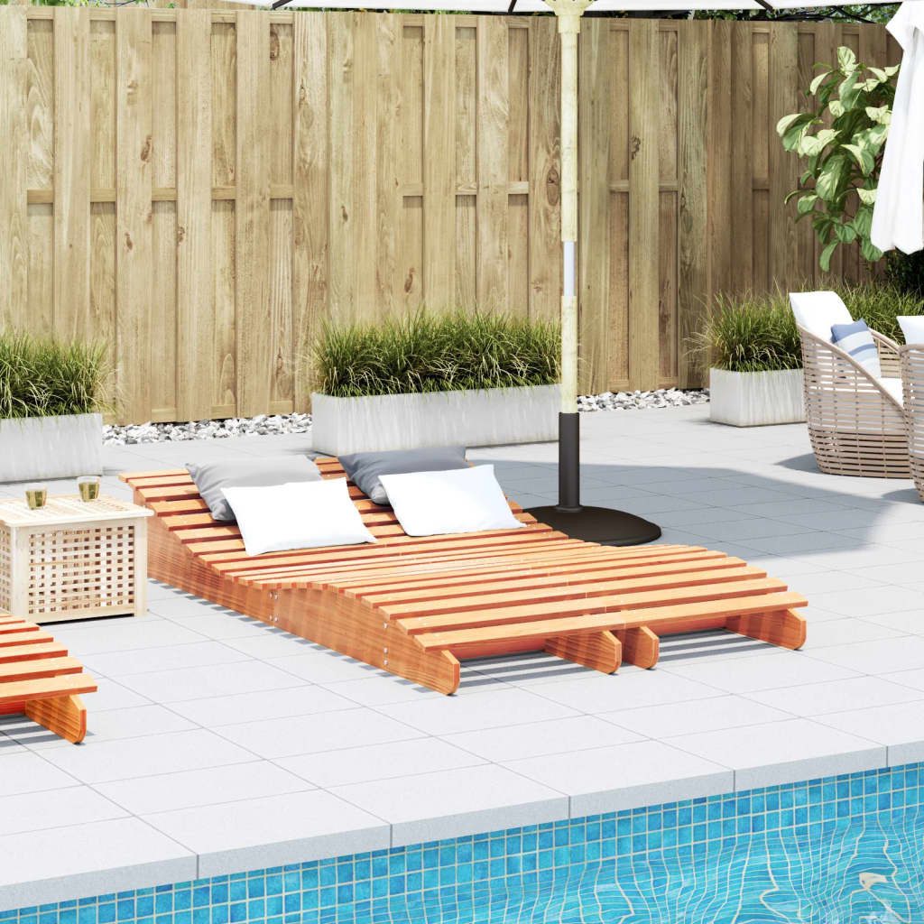 vidaXL Gartenliege Sonnenliegen 2 Stk. Wachsbraun günstig online kaufen