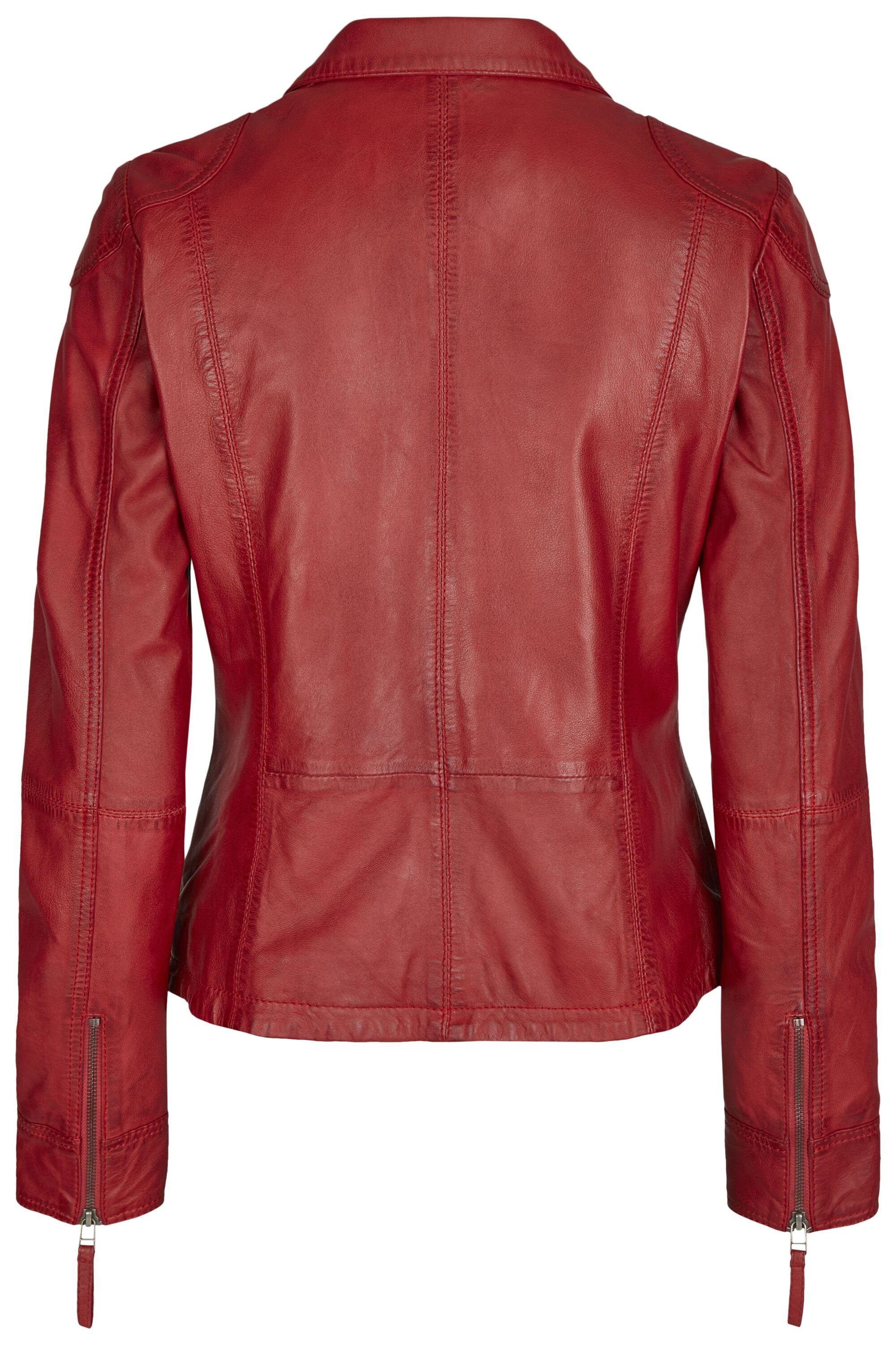 7eleven Lederjacke SEANA (1-St) mit Reißverschlusstaschen