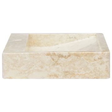 vidaXL Waschbecken Waschbecken Creme 58x39x10 cm Marmor