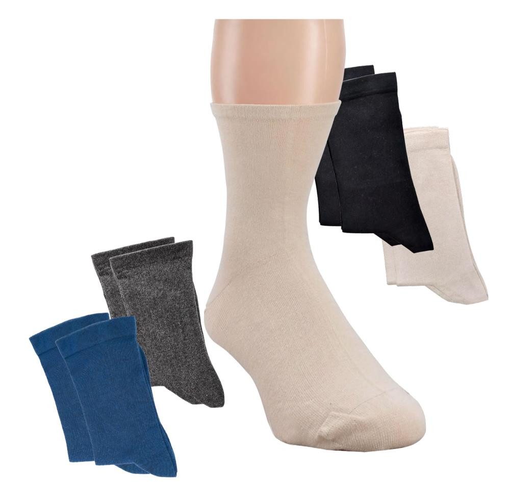 Wowerat Diabetikersocken Extra-weit Diabetes Strümpfe extrafein ohne Gummi (2er Pack) extra breit – Bild 2 von 2