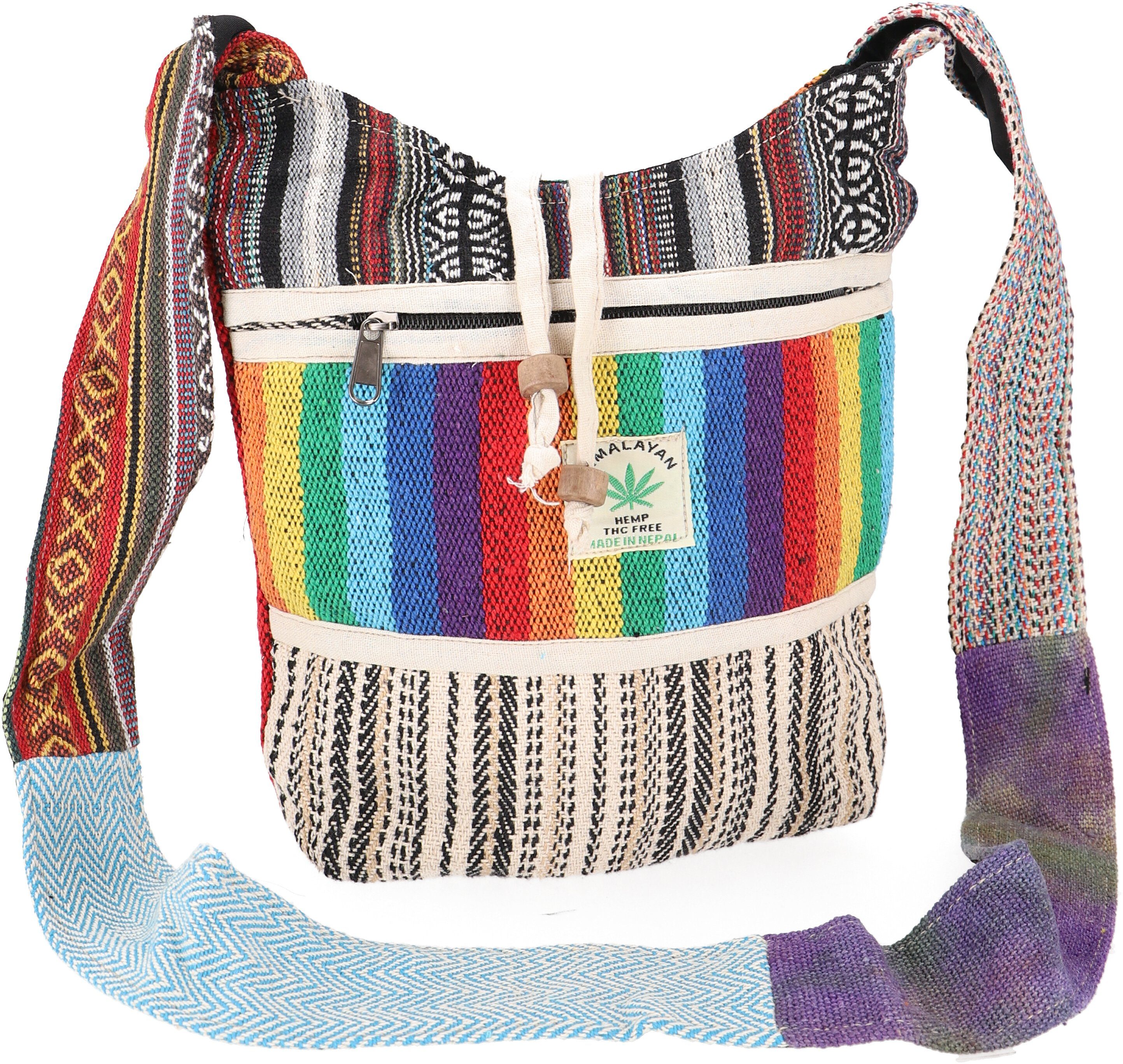 GURU SHOP Sadhu Bag, Schulterbeutel Patchwork, Nepalbeutel, Goatasche