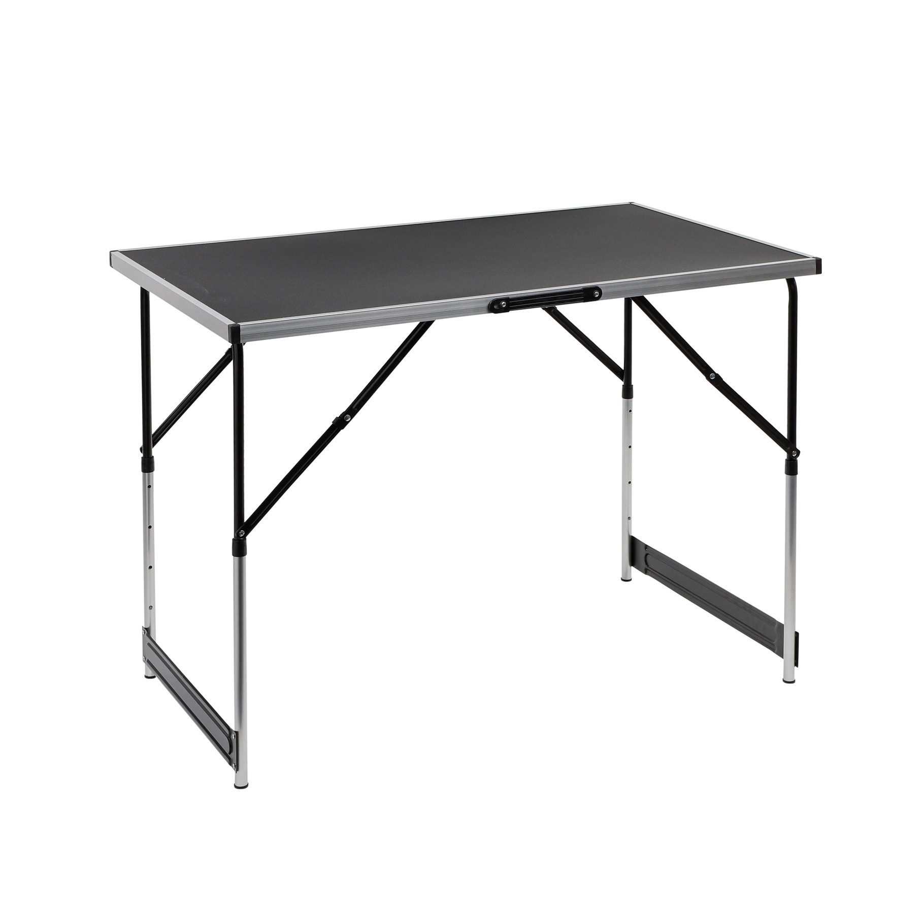Haushalt International Klapptisch Universaltisch Campingtisch 100 x 60 cm tragbarer Klapp-Tisch, 4 fach höhenverstellbar: 75, 80, 85 und 90 cm