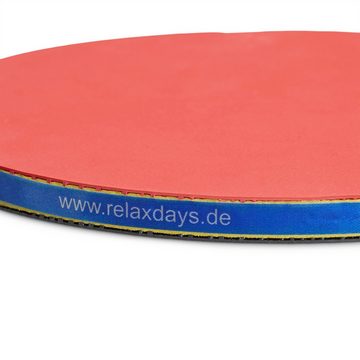 relaxdays Tischtennisschläger 10 x Tischtennis-Set 2 Sterne