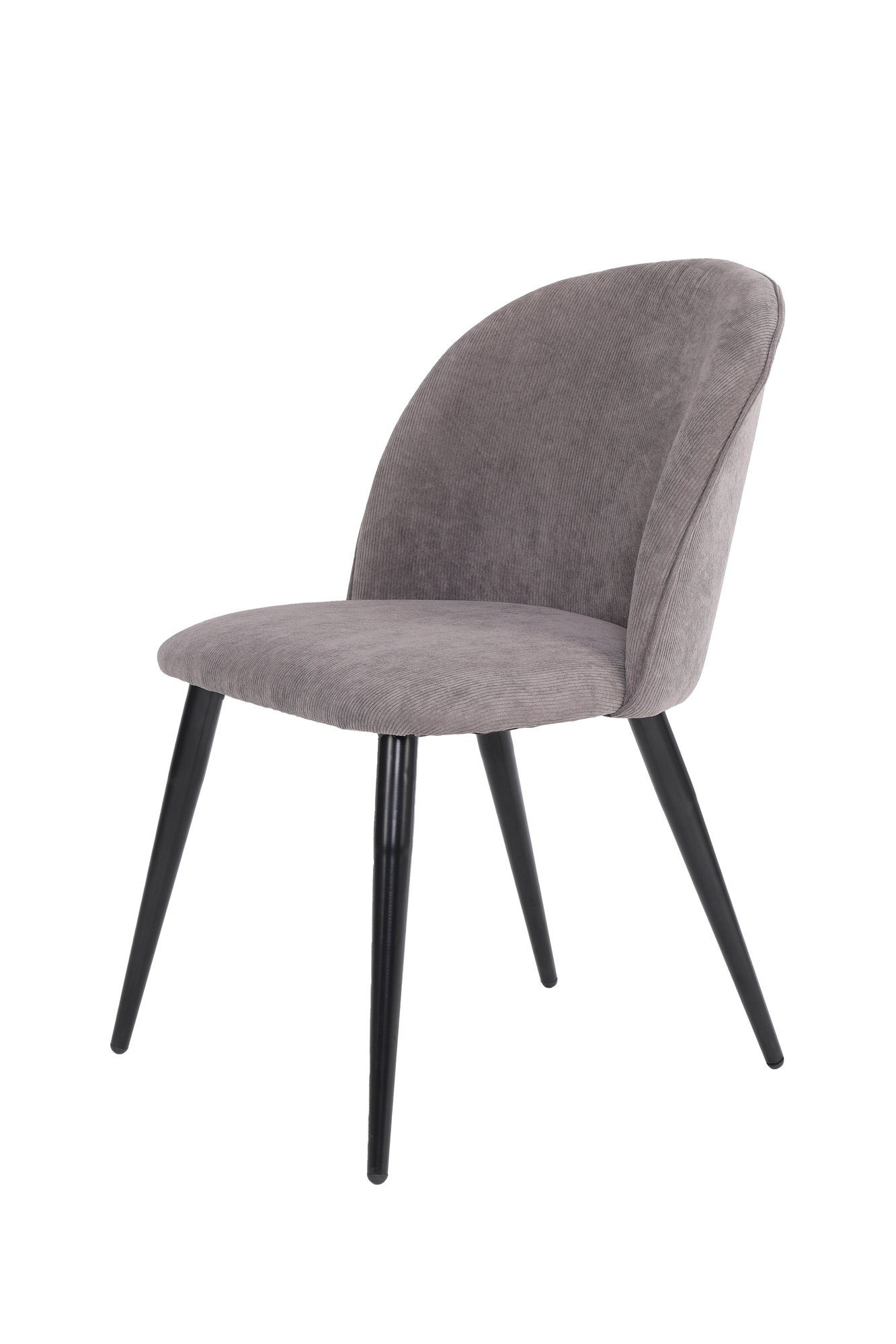 grau. Stuhl in (2er-Set), möbelando 51x81,5x60 cm (BxHxT) NAYLA aus Cord Abmessungen