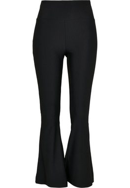 URBAN CLASSICS Leggings TB4353 Ladies High Waist Rib Boot Cut Leggings