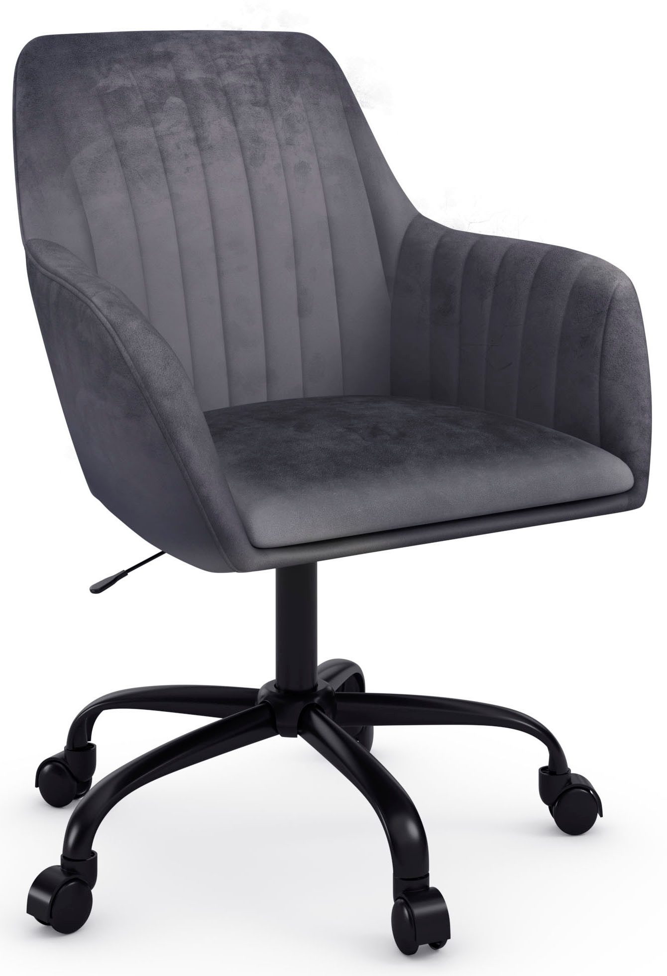 INOSIGN Bürostuhl Perry2, eleganter Samtstuhl, schwarzes günstig online kaufen