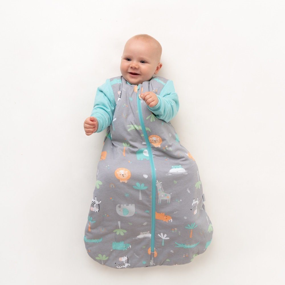 Schlummersack Kinderschlafsack, OEKO-TEX Safari Babyschlafsack, 3.5 Tog zertifiziert