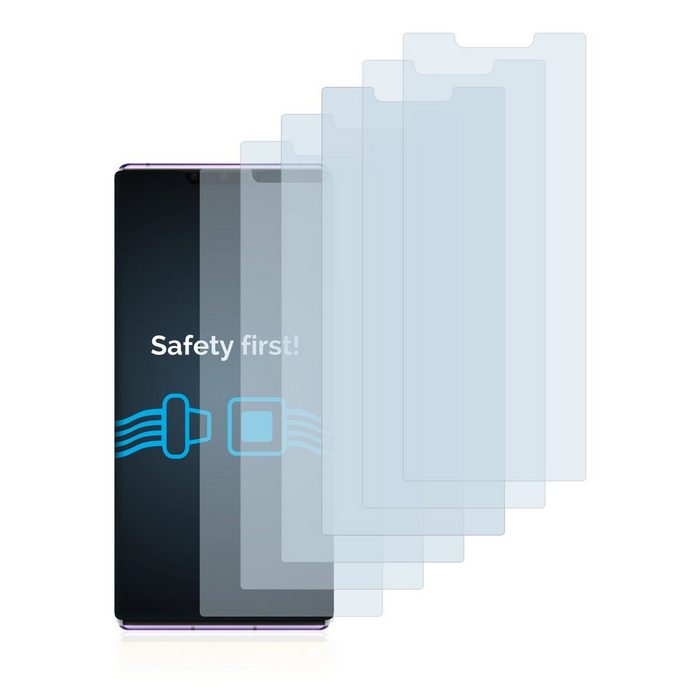 Savvies Schutzfolie für Huawei Mate 30 Pro (6 Stück) Folie Schutzfolie klar