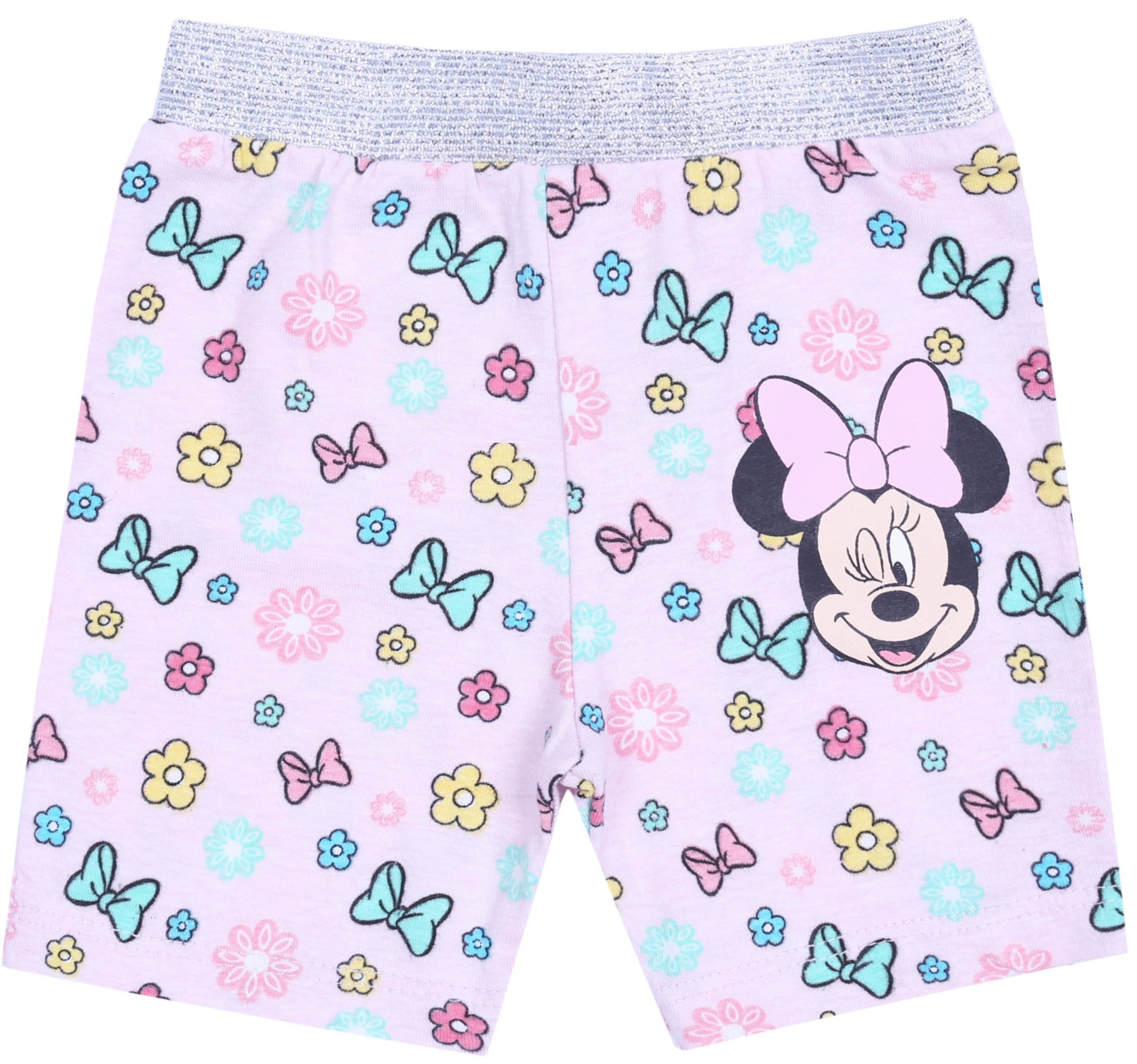 Sarcia.eu T-Shirt & Shorts Baby-Set weißes T-Shirt+pinke Hose Minnie Mouse Disney 6 Monate