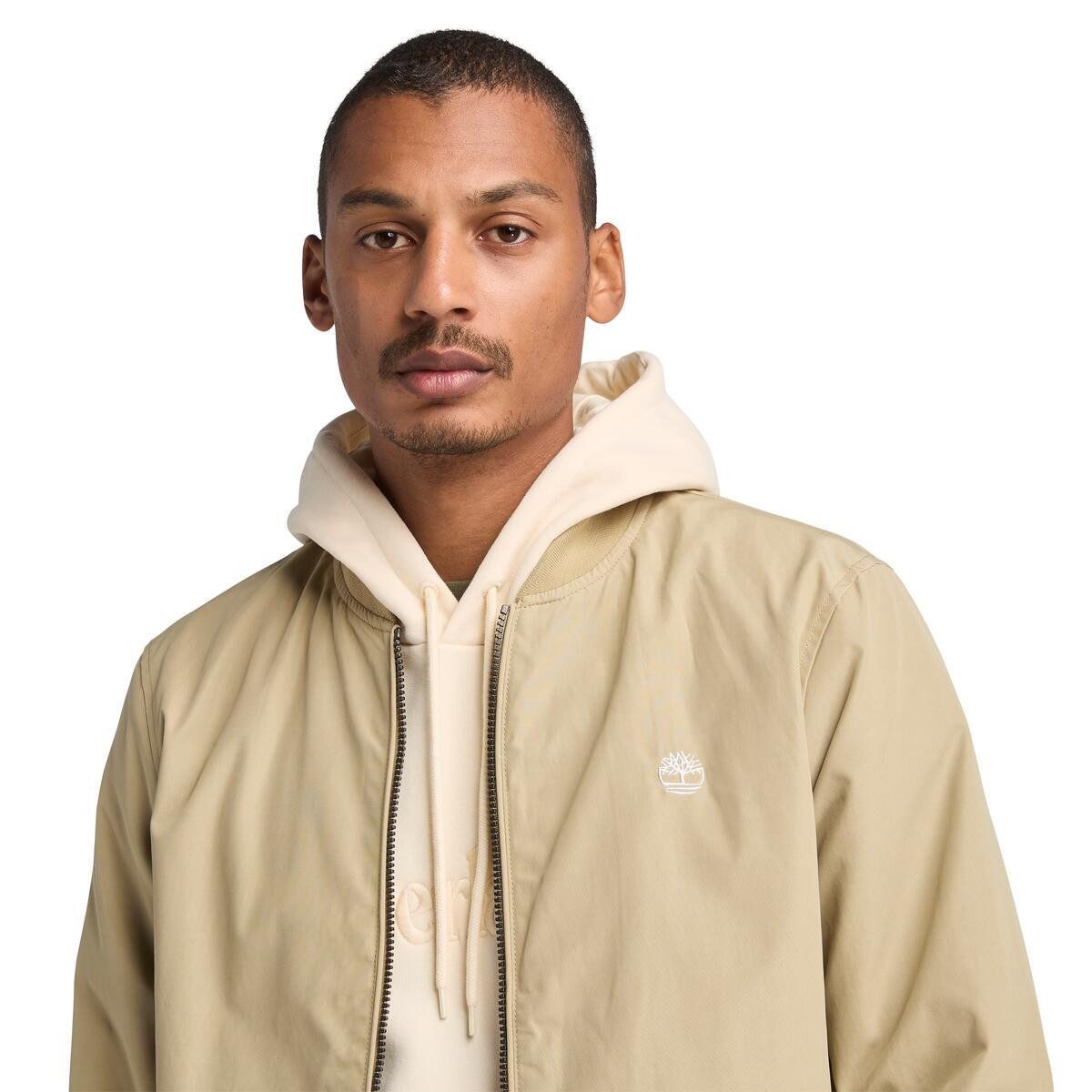 Timberland Bomberjacke für Erwachsene, mit Reißverschluss, aus Polyester und Baumwolle