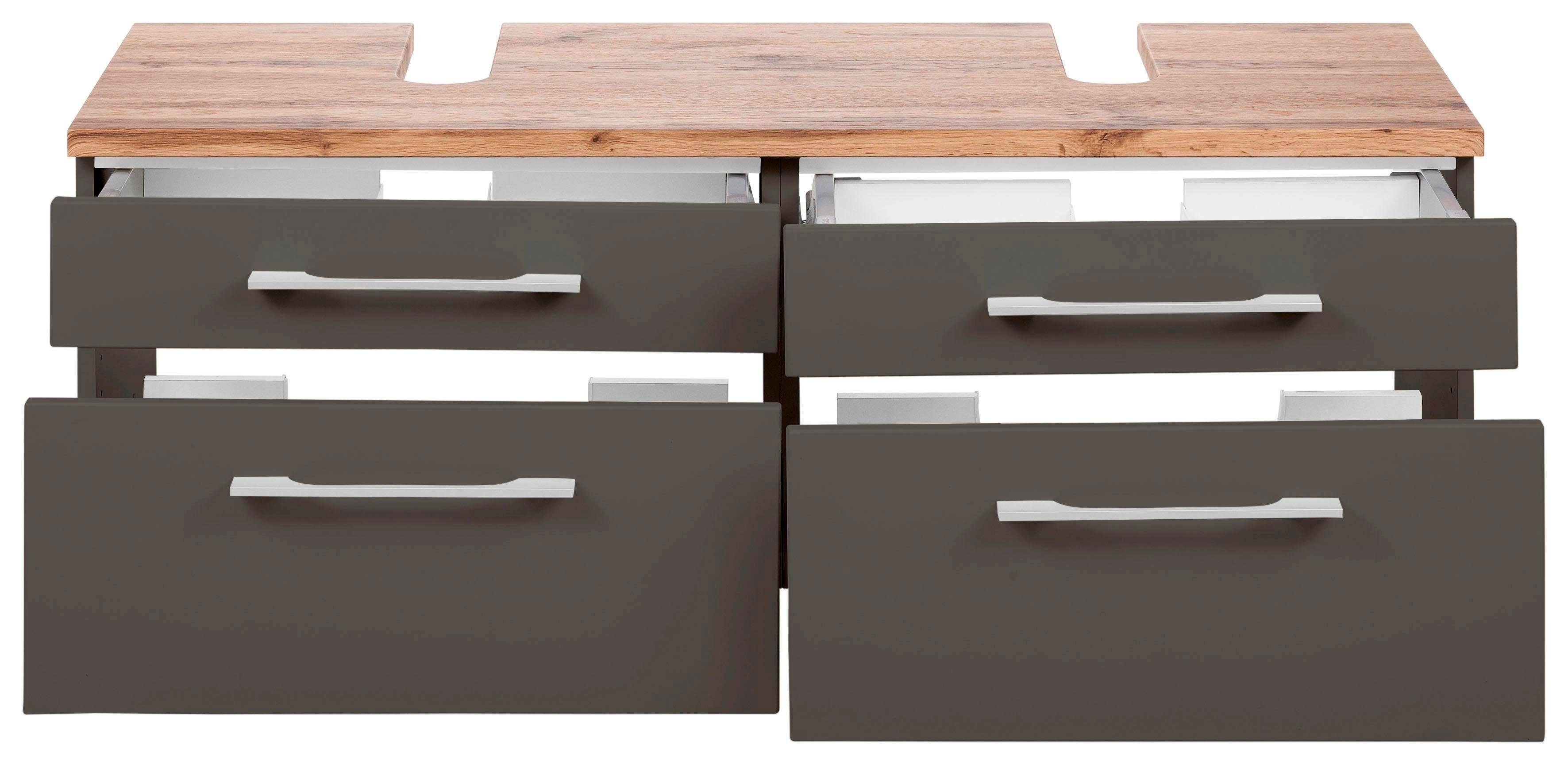 welltime Waschbeckenunterschrank Davos Breite 120 cm