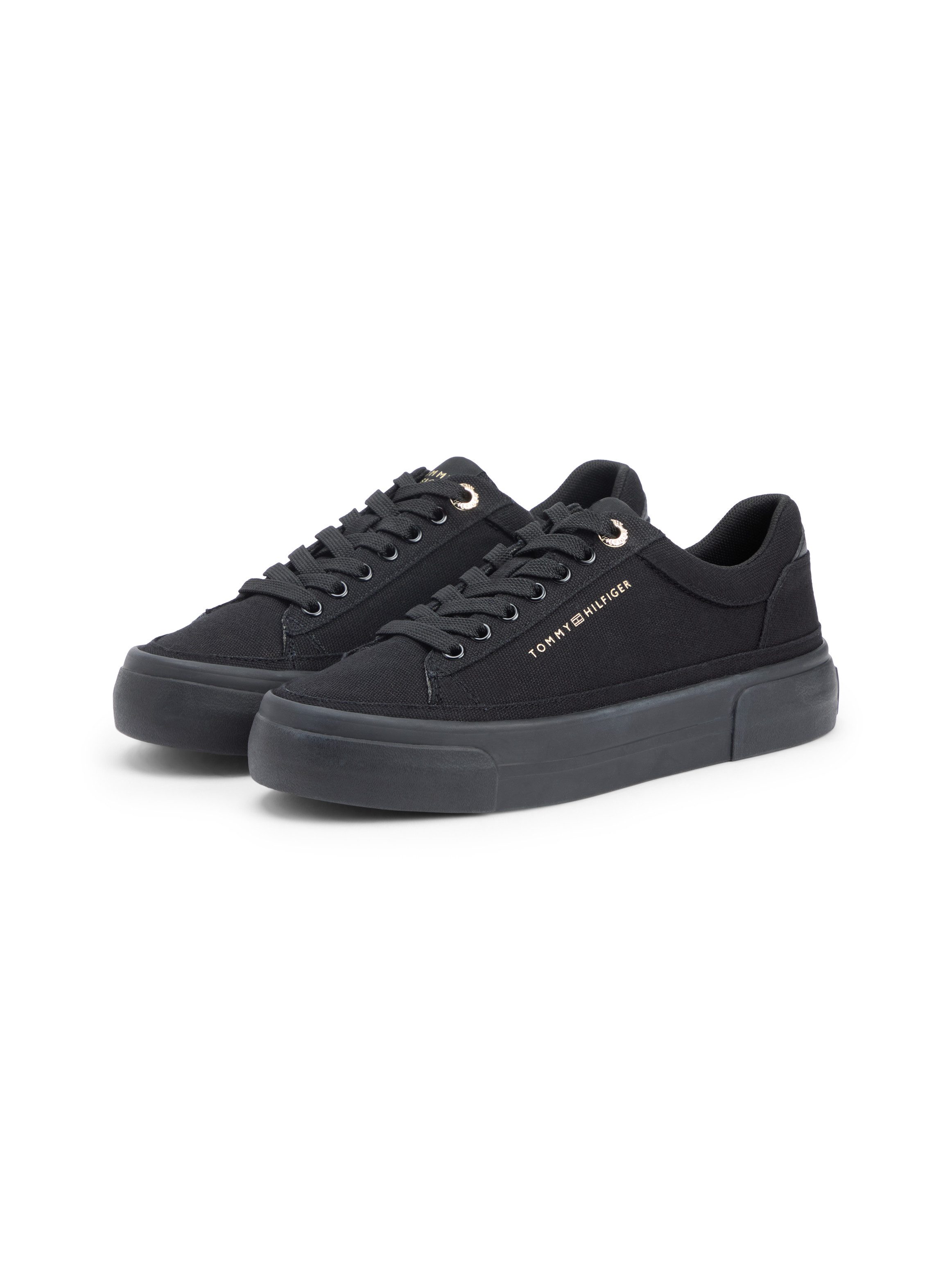 Tommy Hilfiger TH FOXING PLATFORM CANVAS Plateausneaker Freizeitschuh, Schn günstig online kaufen