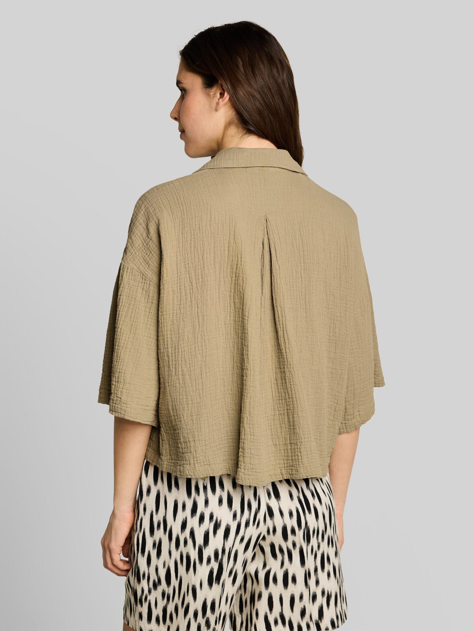 TOM TAILOR Langarmbluse Blusen & Shirts Oversize Musselin Bluse aus Baumwolle