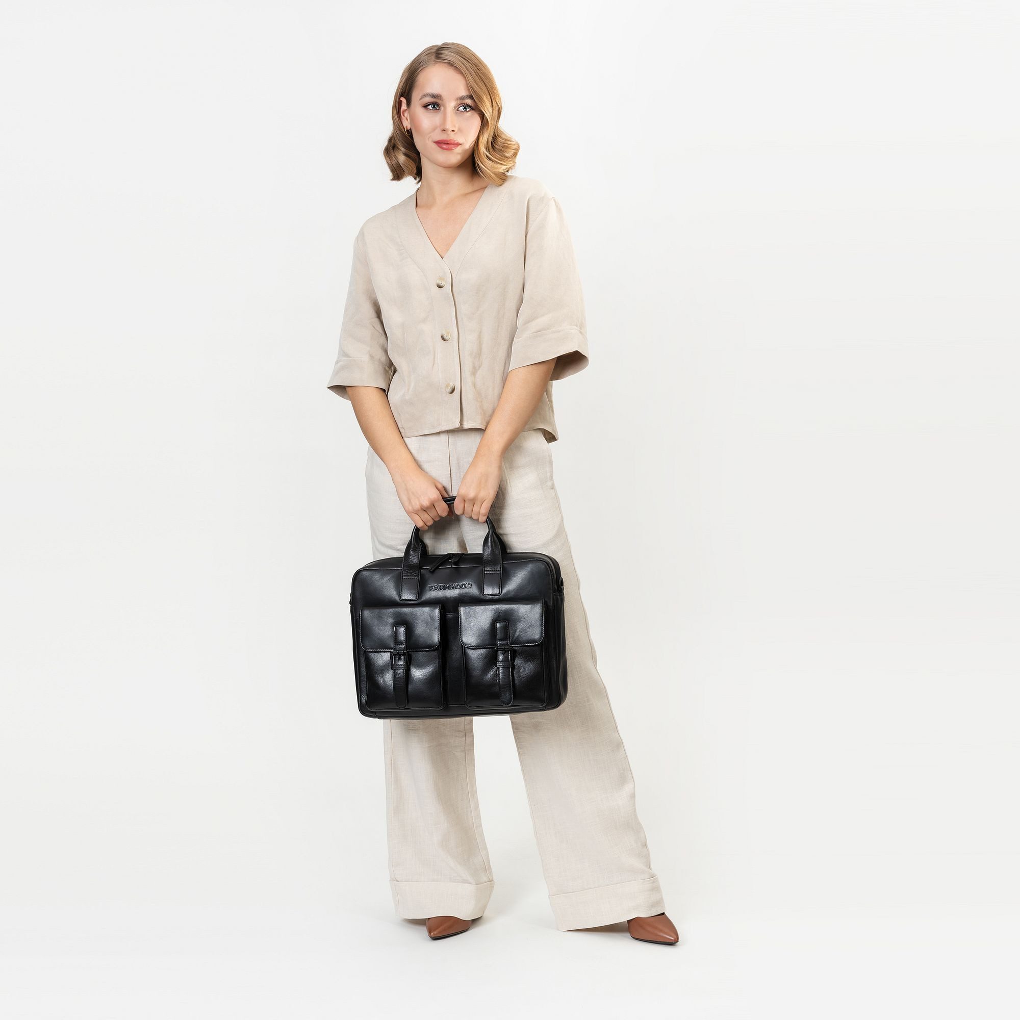 Farmhood Aktentasche Memphis, Leder günstig online kaufen