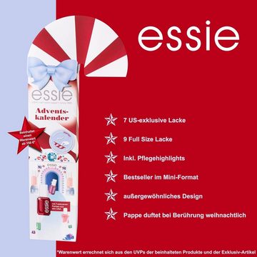 essie Adventskalender, 2023 (24-teilig) mit Nagellack und Nagelpflege gel couture expressie
