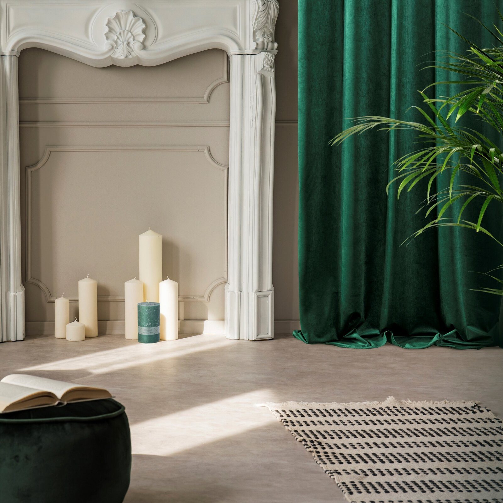 Eurofirany Vorhang Prachtvolle Samtvorhänge VILLA, Kräuselband, Velours Bli günstig online kaufen