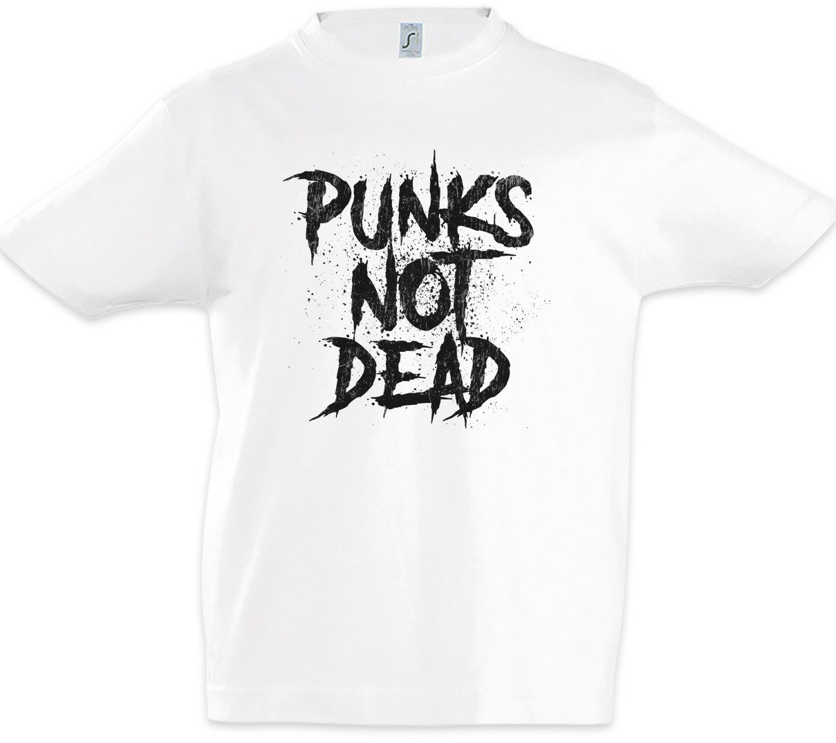 Print-Shirt Punks Not Dead I Kinder T-Shirt Music DJ MC Punk Anarchy UK Rock New