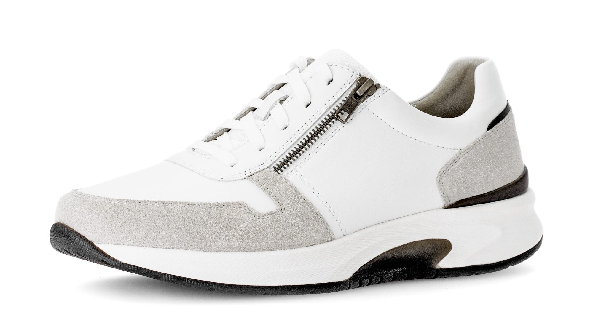 Gabor Rollingsoft Sneaker, Komfortschuh, Schnürschuh, Halbschuh im Materialmix, G-Weite