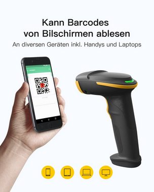 Inateck Inateck 2D Barcode Scanner, 2.4Ghz Intelligente Station Handscanner