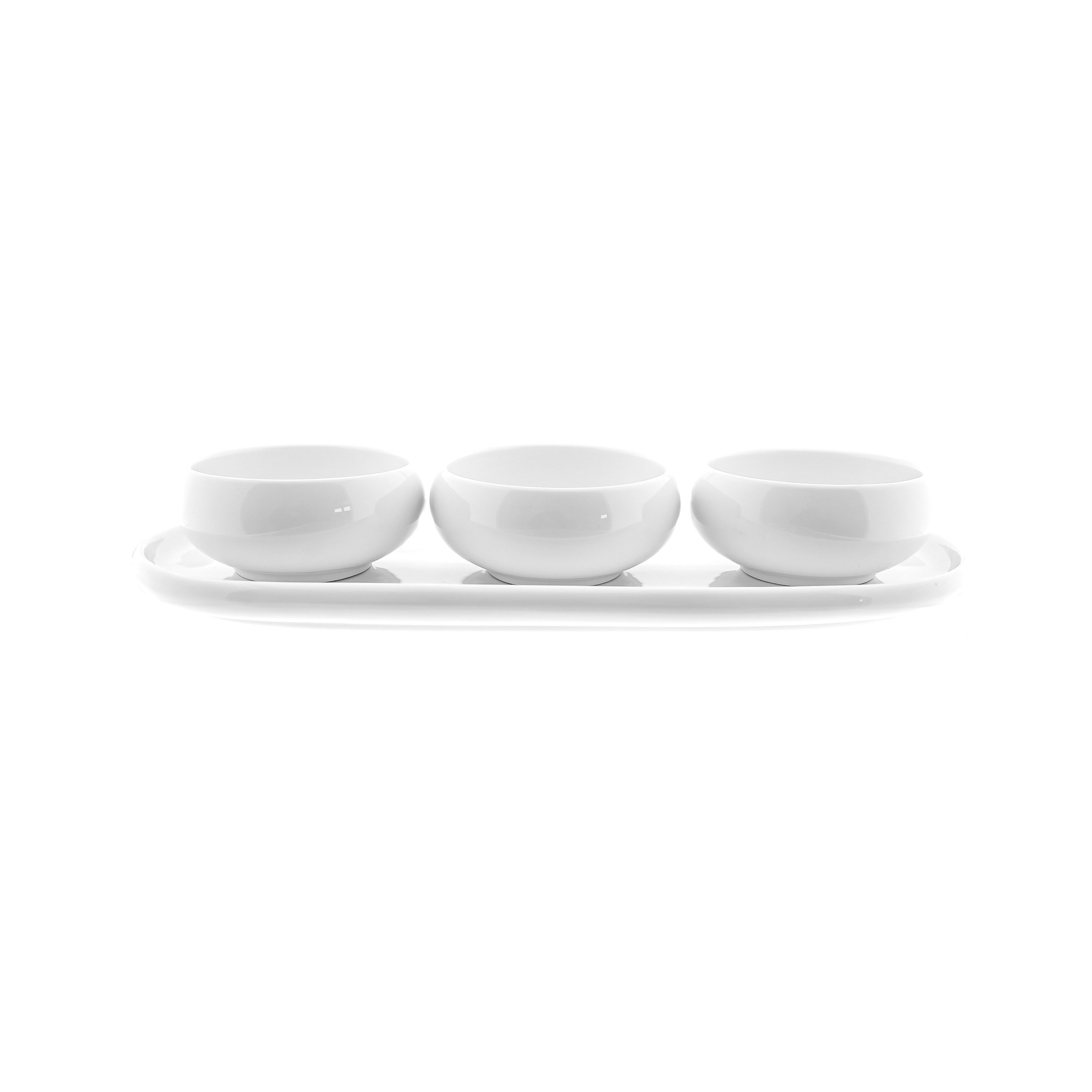 Almina Snackschale Set Belicia Servierteller mit 3 Schalen, (4-tlg) – Bild 2 von 5