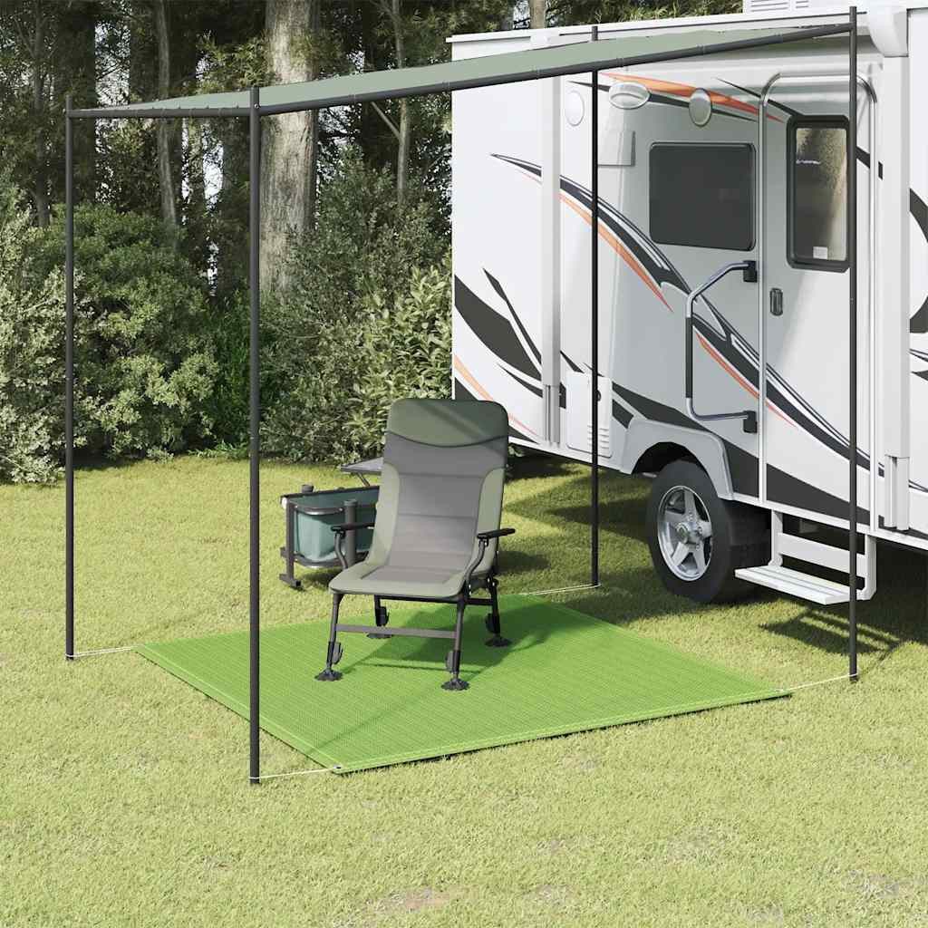 vidaXL Zeltteppiche Zeltteppich Hellgrün 200x200 cm HDPE, Quadrat