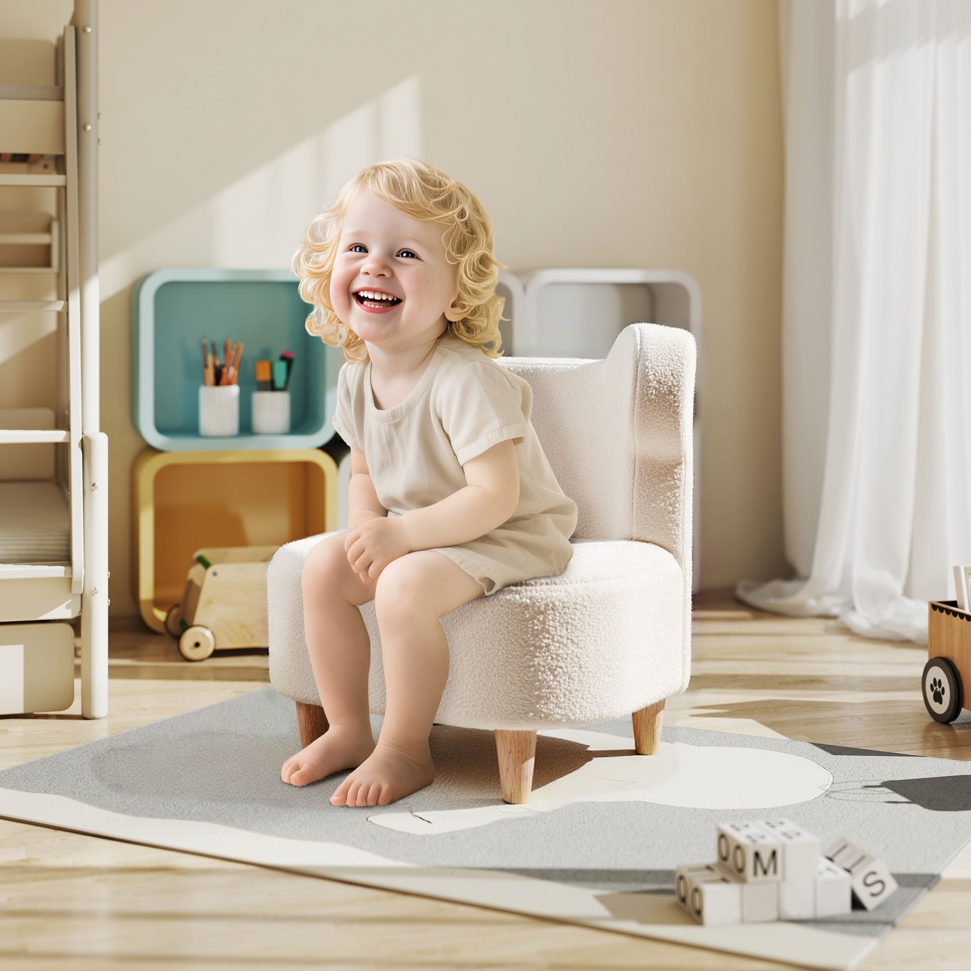 Beige Kindersessel online kaufen