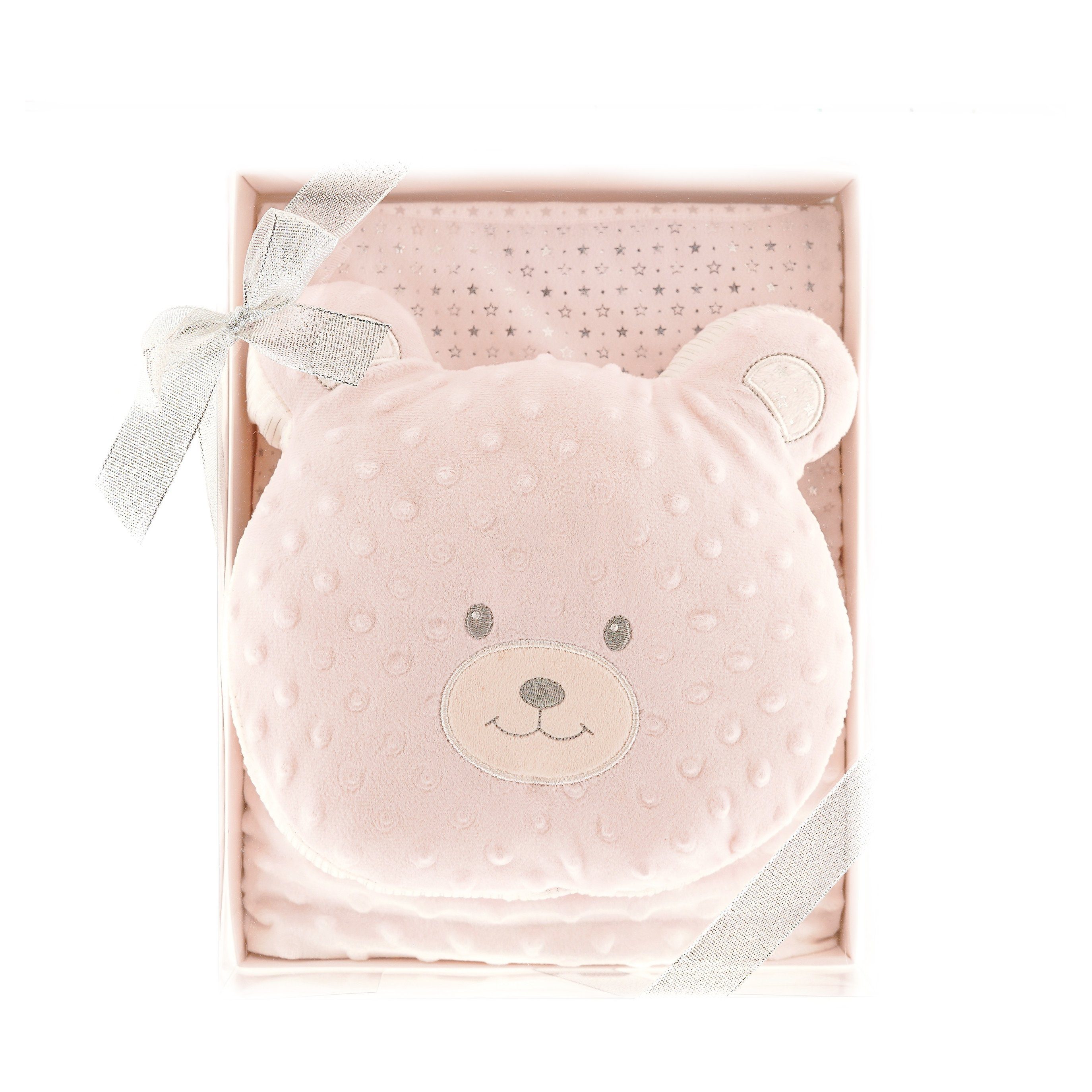 Kissen Polyester Rosa Babydecke Babydecke Babydecken-Set 100x80cm, Zweilagige aus Almina mit