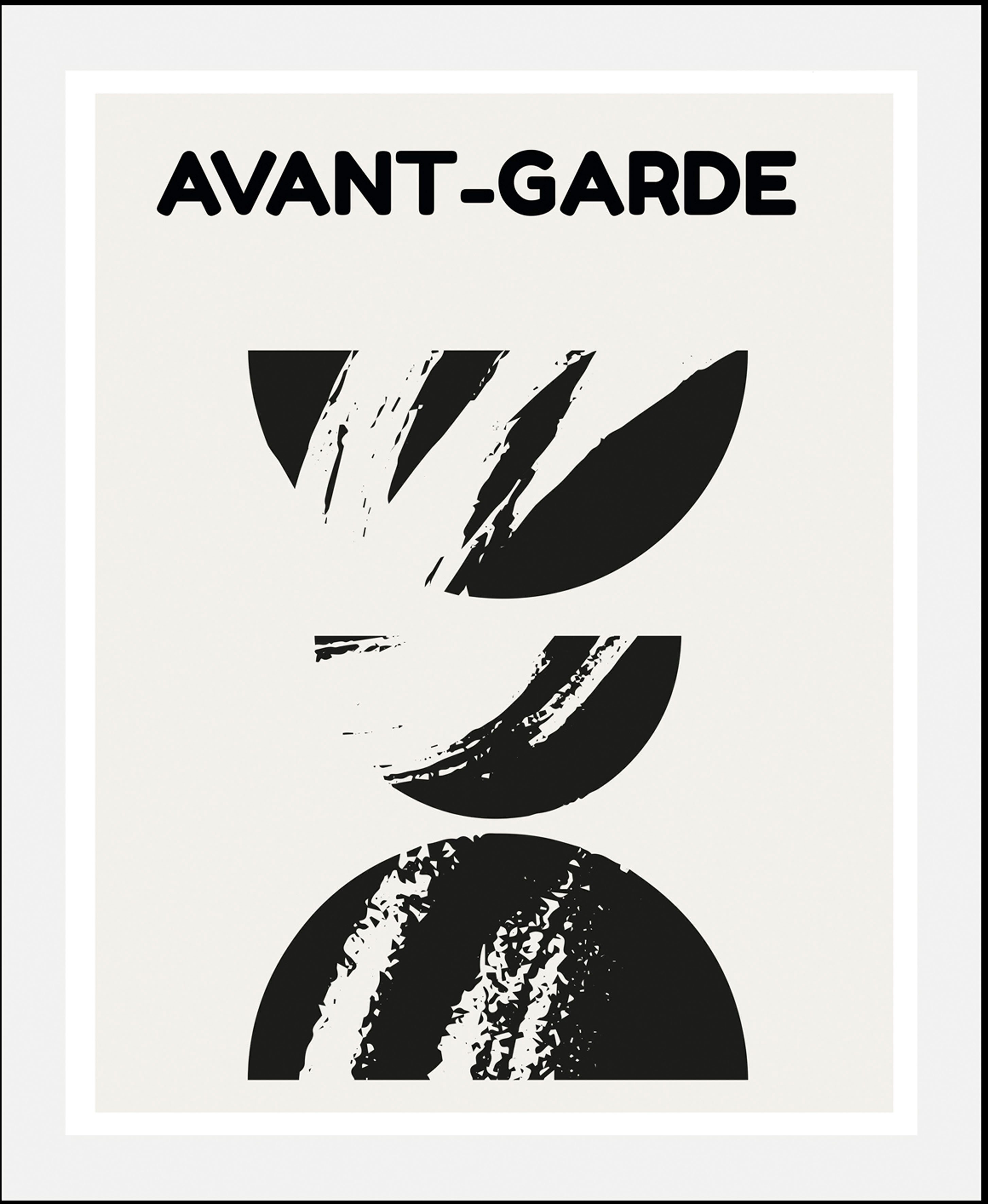 queence Bild Avant-Garde II, Abstrakt, Kunst, Schriftzug, Schwarz-Weiß (1 St), gerahmt. € 32,99