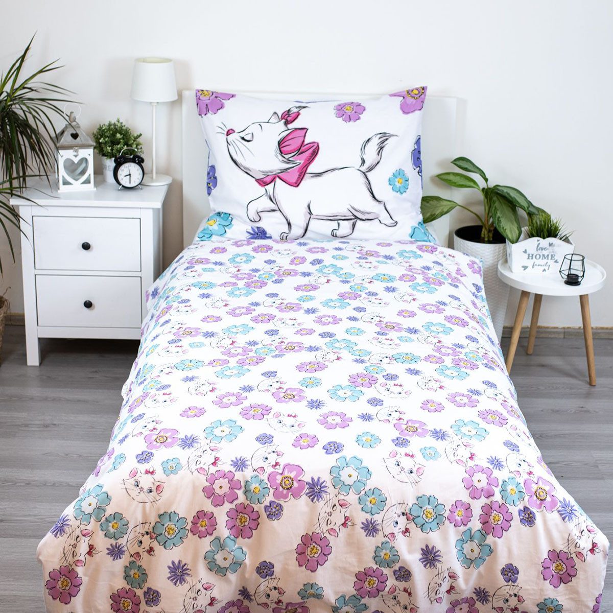 Disney Kinderbettwäsche Marie Cat, Renforcé, 2 teilig
