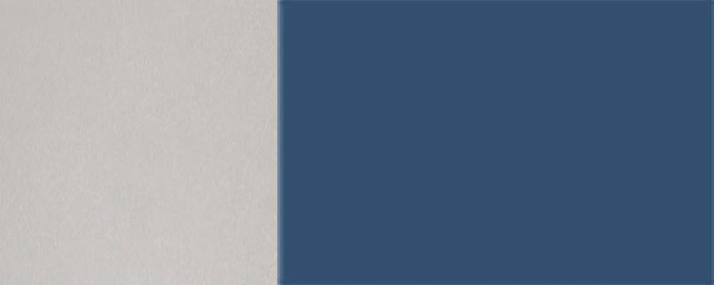 Unterschrank wählbar 1-türig RAL grifflos Ausführung Korpusfarbe Hochglanz und 5000 Napoli violettblau (Napoli) Front-, Feldmann-Wohnen 45cm