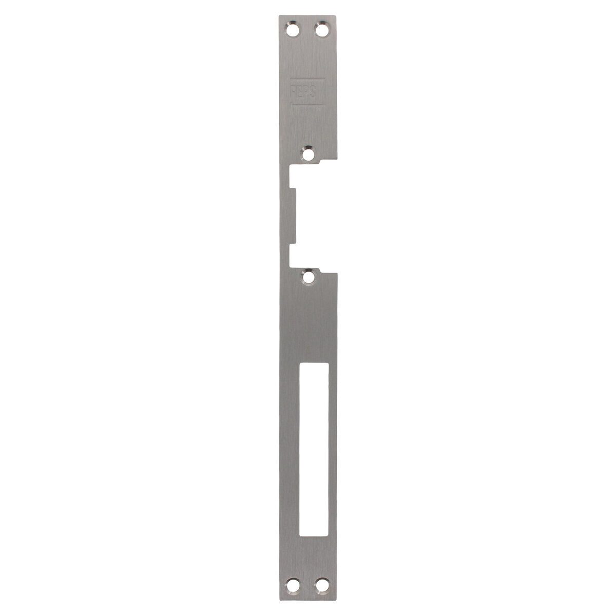 FEPS Flachschließblech Universal Schließblech Türschliessblech Edelstahl DIN Links/Rechts, 25,00 × 2,50 × 0,30 cm