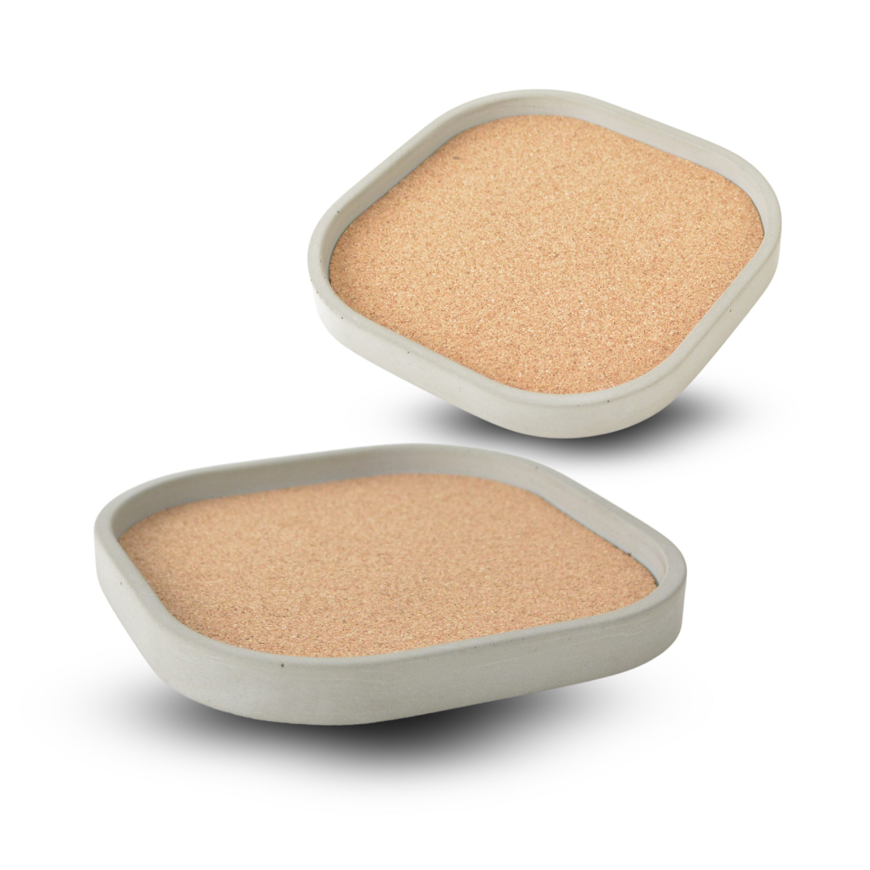 Bannik Dekoschale aus Beton und Korkeinlage Betonschale (1 St), 100% handgefertigt aus Beton und Kork