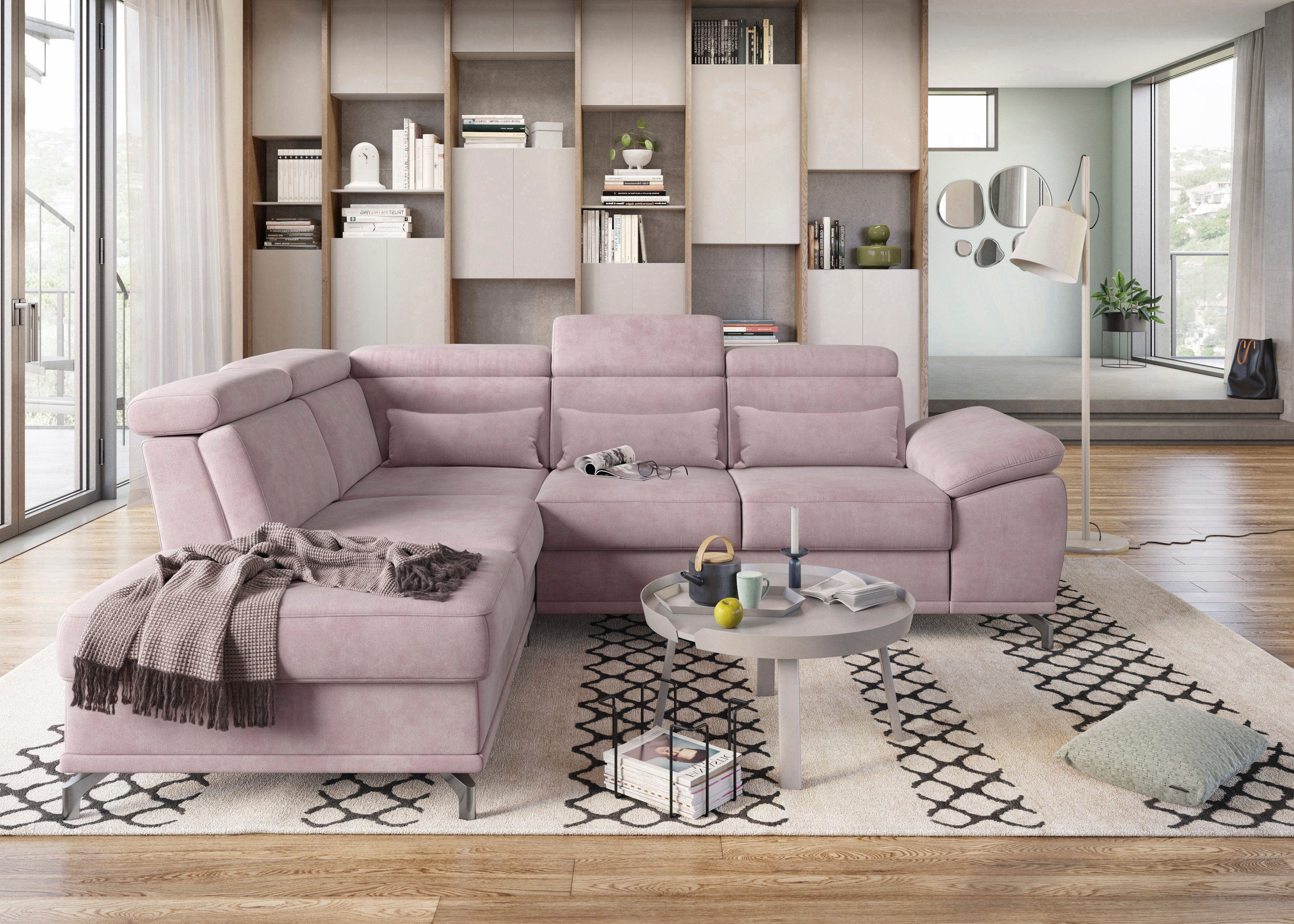 sit&more Ecksofa Cabrio L-Form, mit Sitztiefenverstellung, günstig online kaufen