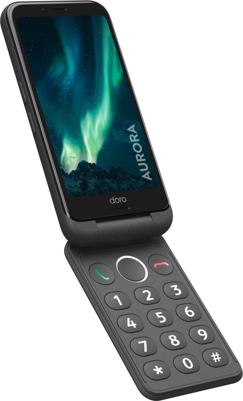 Doro Aurora A20 Klapphandy (11,4 cm/4,5 Zoll, 64 GB Speicherplatz, 13 MP Kamera)