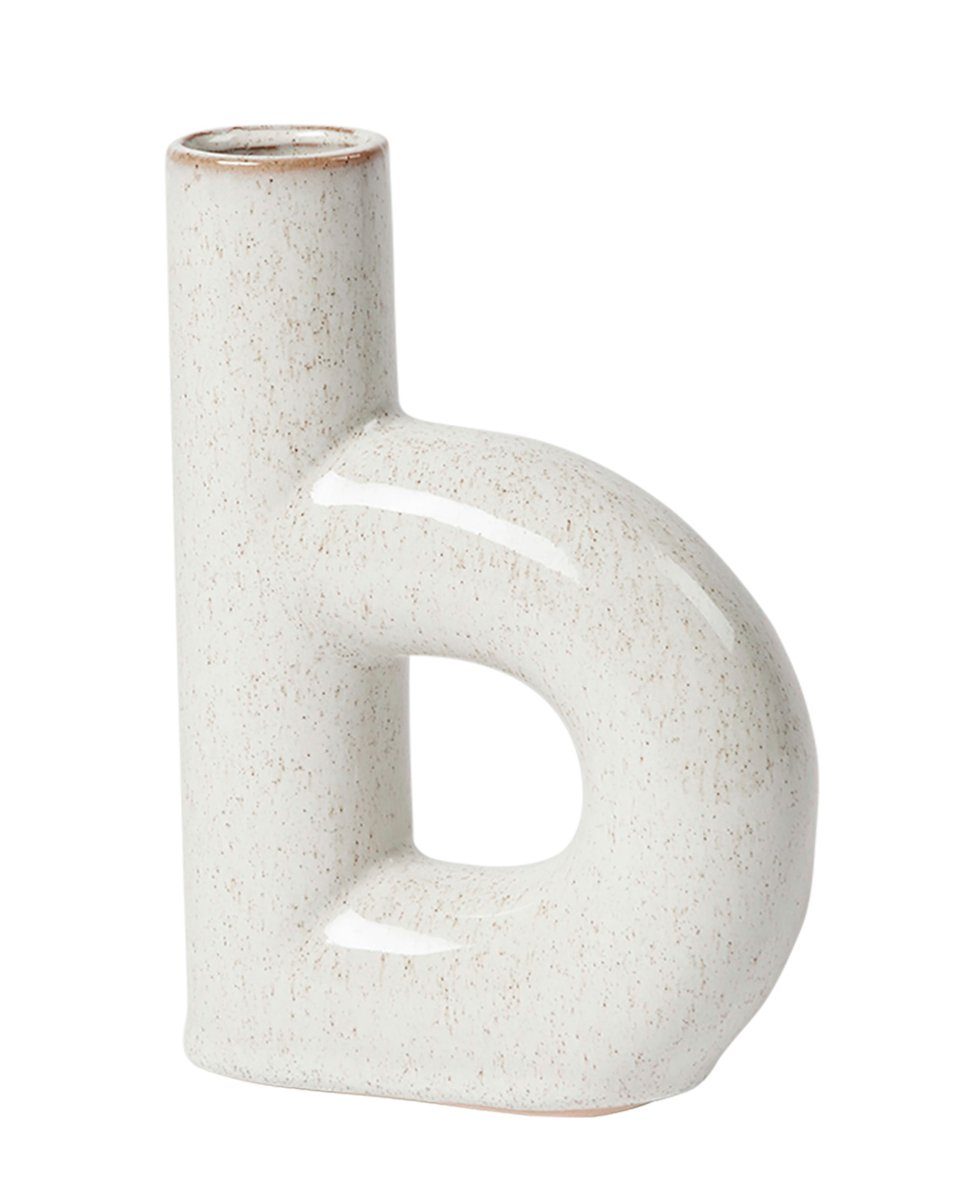 Broste Copenhagen Dekovase Hector Vase B Rainy Day Grey 4,5x13x19cm (Vasen), Hector Vase B