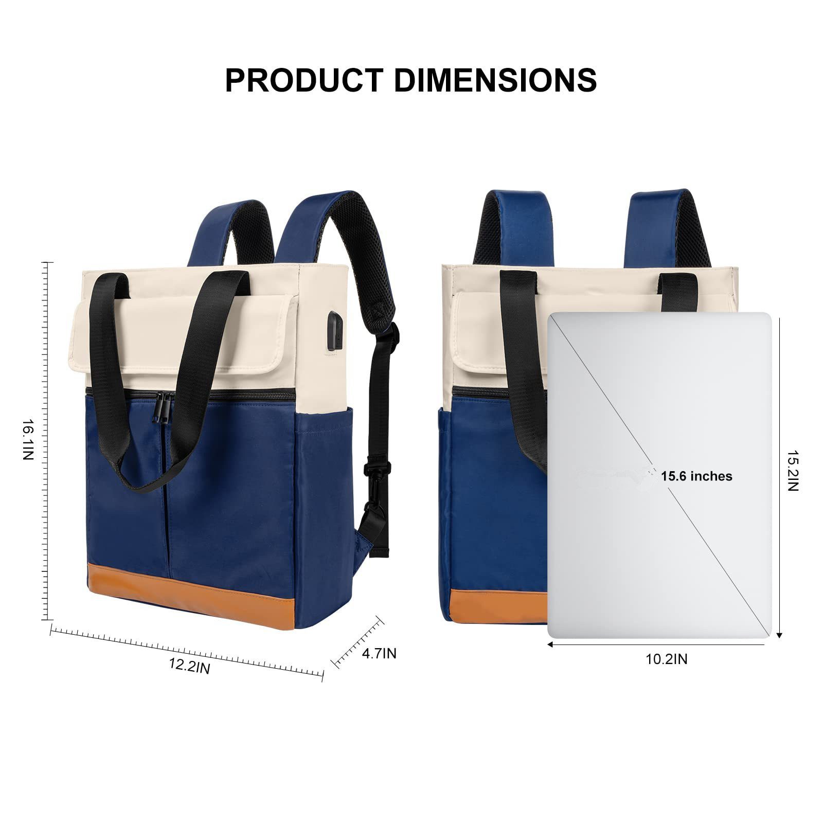 XDeer Laptoprucksack Rucksack,Laptop Umhängetasche Multifunktions Schulruck günstig online kaufen