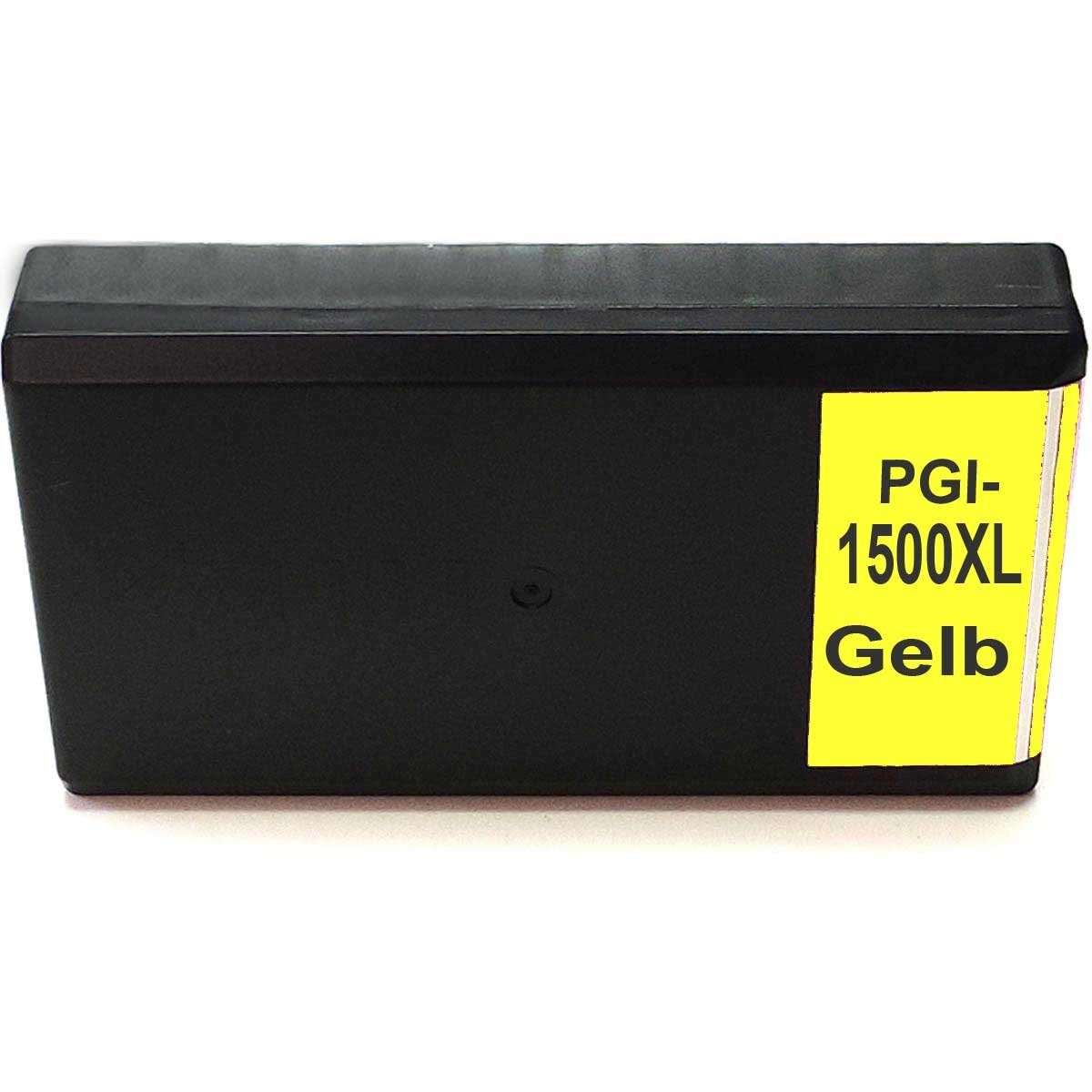 D&C Kompatibel Canon PGI-1500 XL, 9195B001 Gelb Tintenpatrone | Tintenpatronen