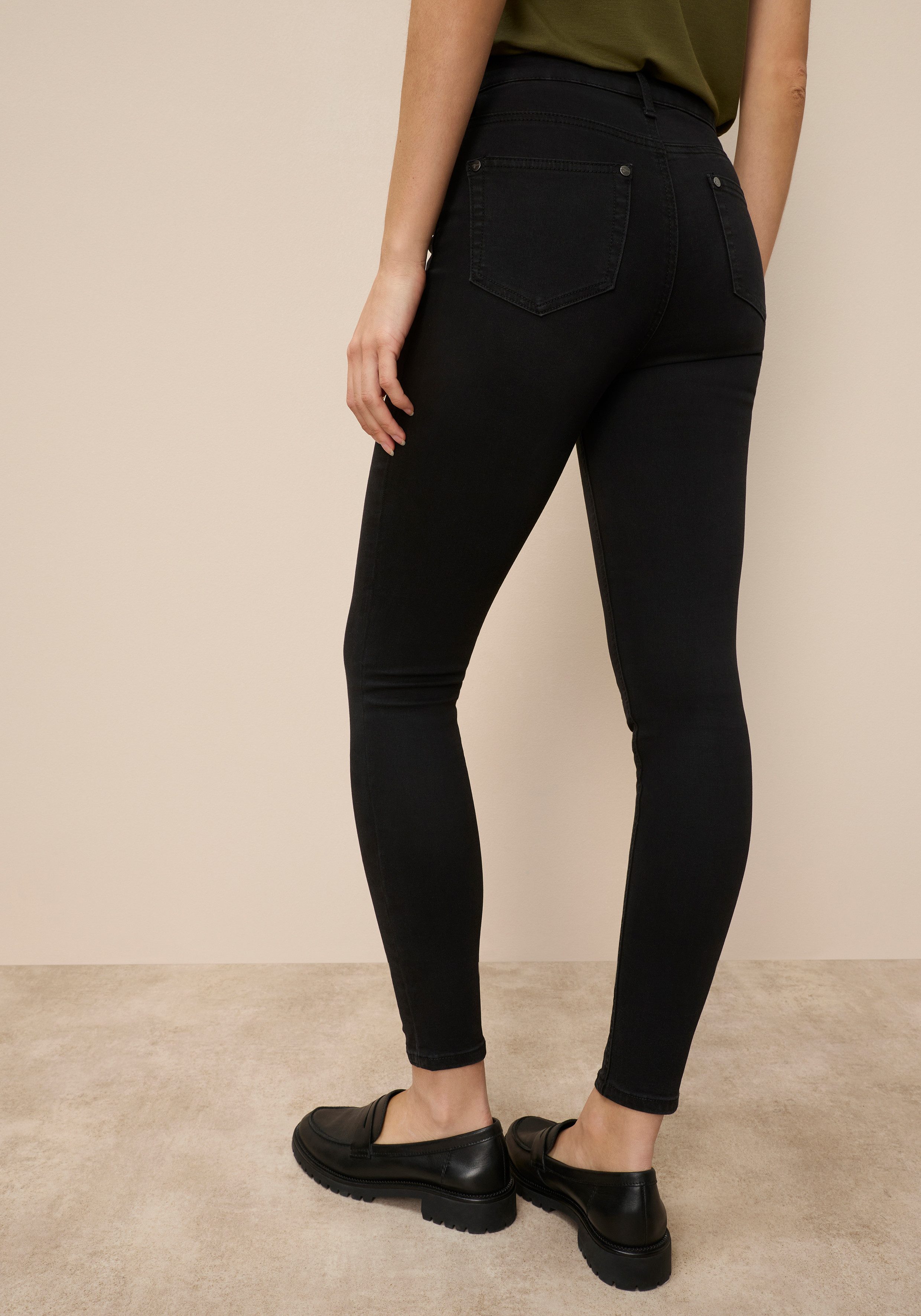 Tamaris High-waist-Jeans Skinny Fit, modischer Ankle Cut, mit Gürtelschlaufen