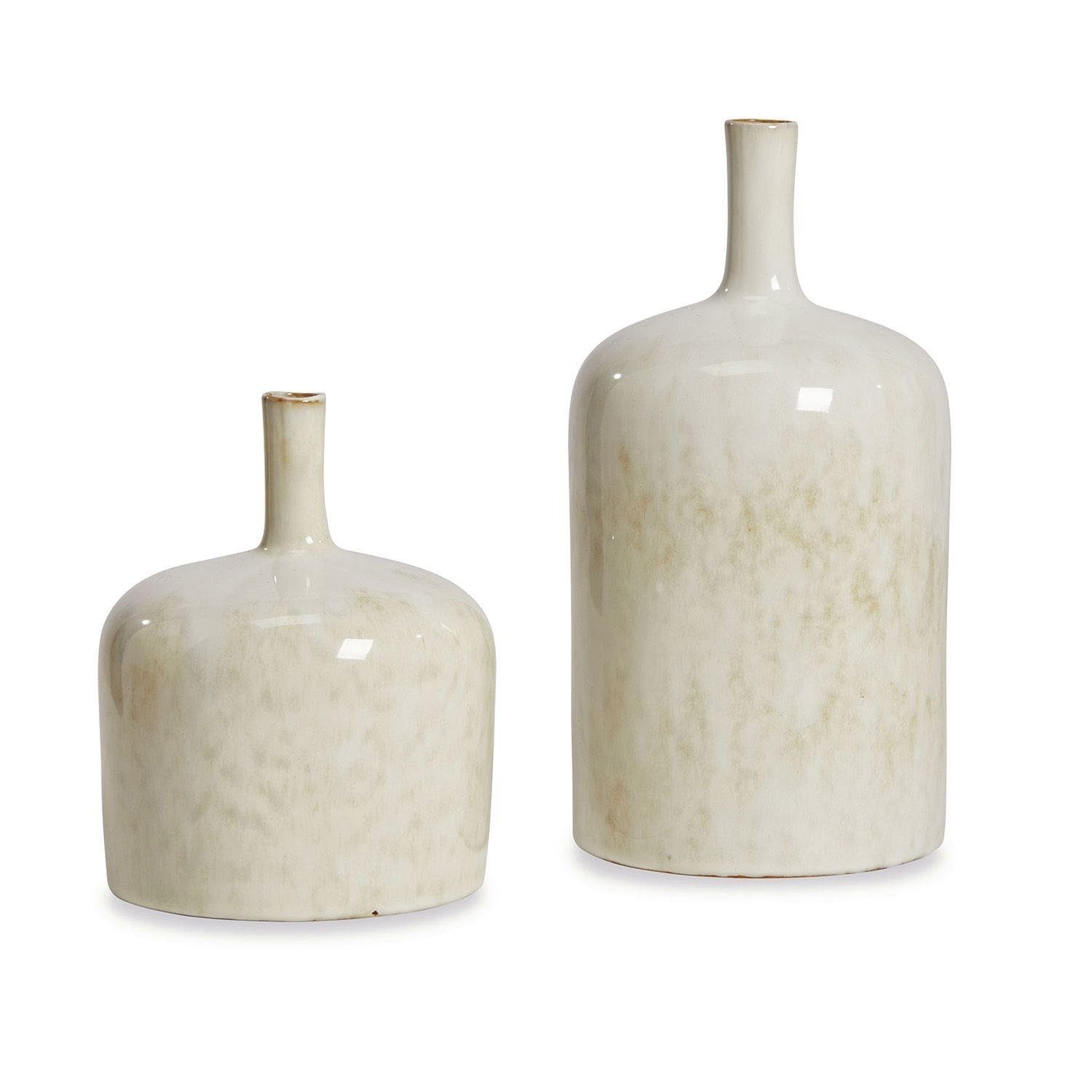 Mirabeau Tischvase Vase 2er Set Kurys creme