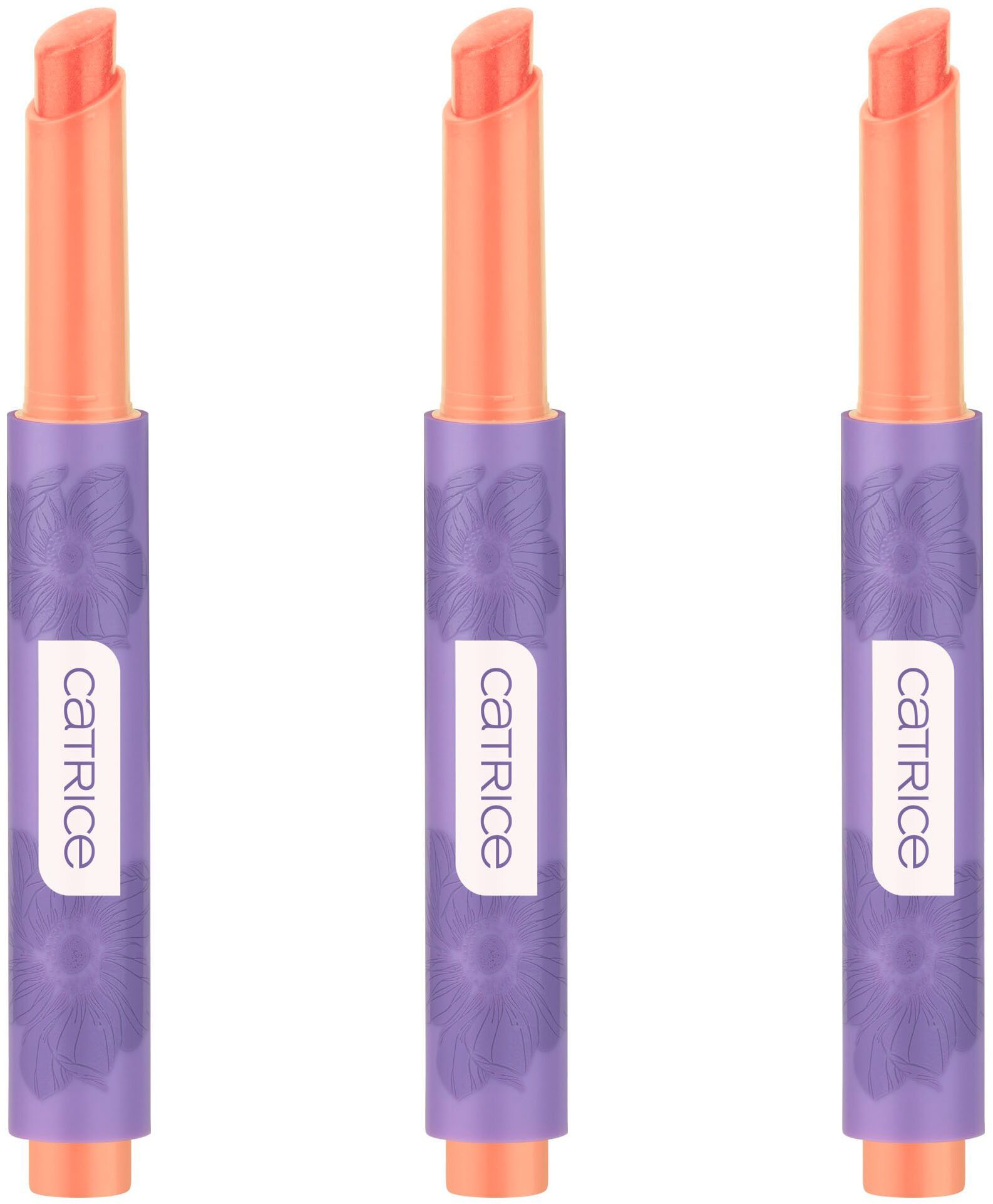 Catrice Lippenstift SPRING AWAKENING Lip Perfector, 3-tlg., Butterweiche Textur, aufpolsternder Effekt, schimmerndes Finish.