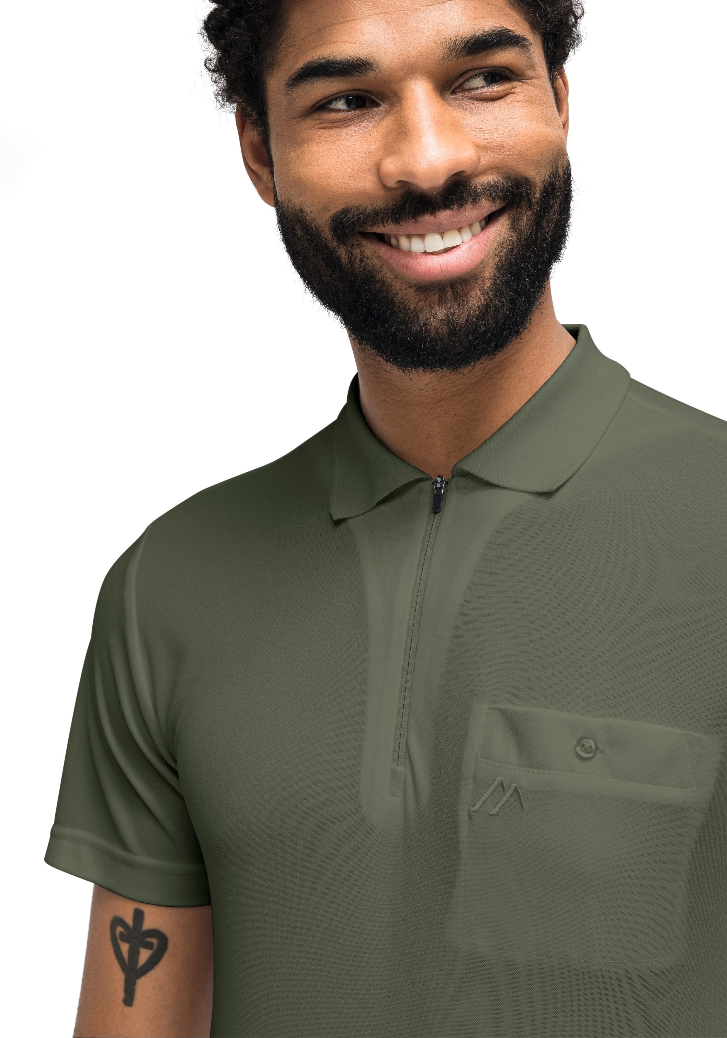 Maier Sports Poloshirt Arwin 2.0 Herren Polo kurzarm, leichtes Shirt, Funktionsshirt mit Kragen Reg Fit