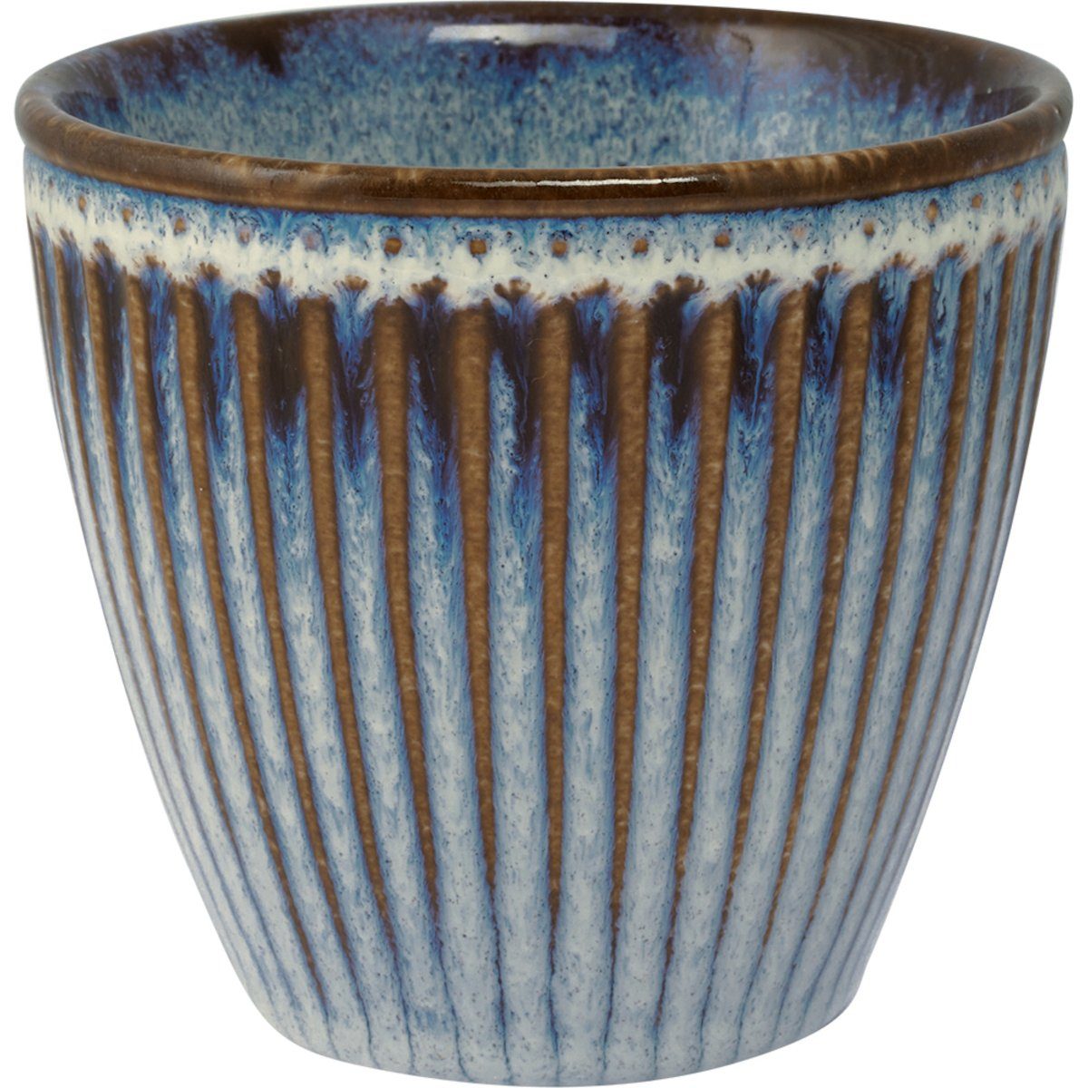 Greengate Becher Alice oyster Latte Cup blue 0,35l, Steingut