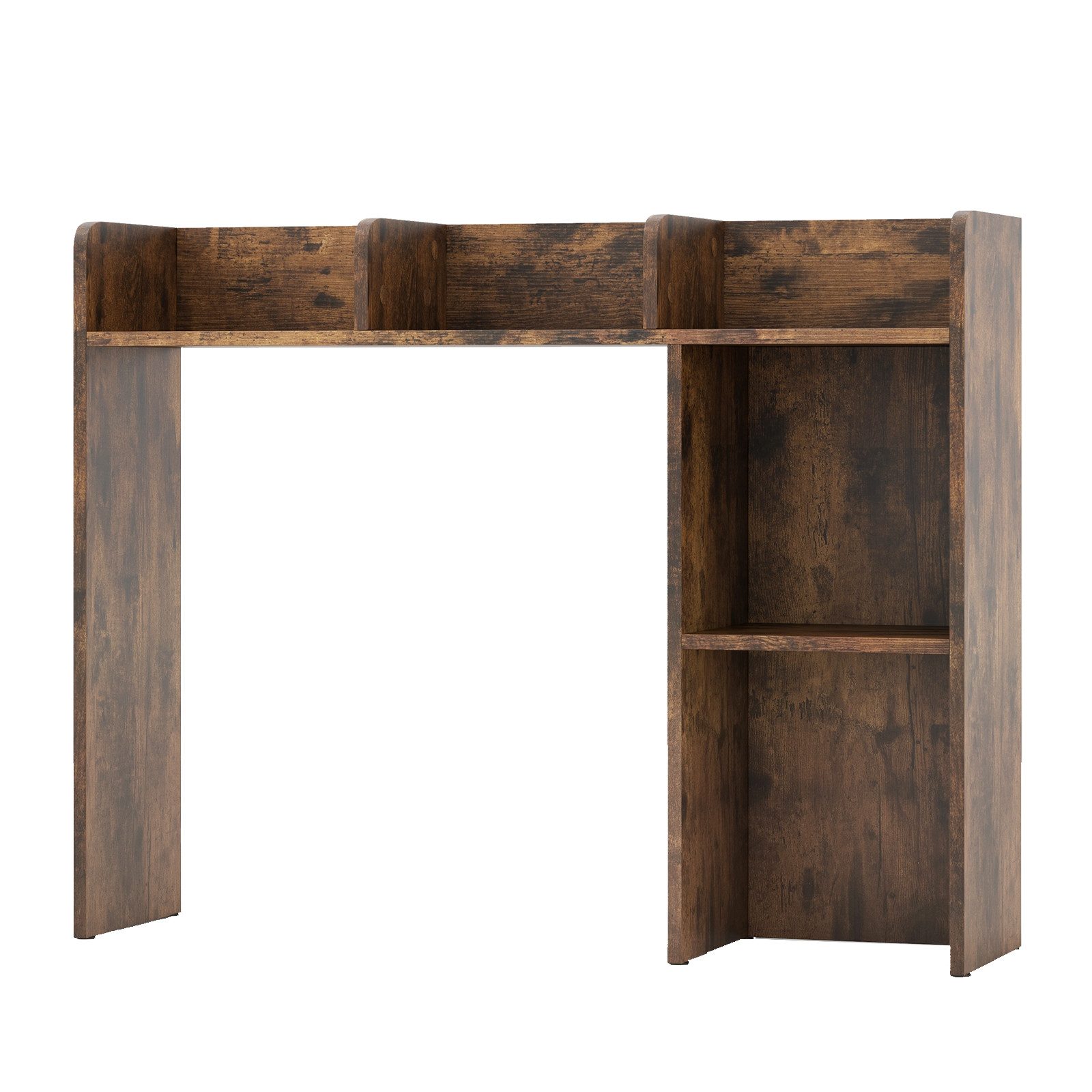 COSTWAY Regal-Schreibtisch, mit 4 Ablagen, offenem Fach, bis 45kg, 94x25x74 günstig online kaufen