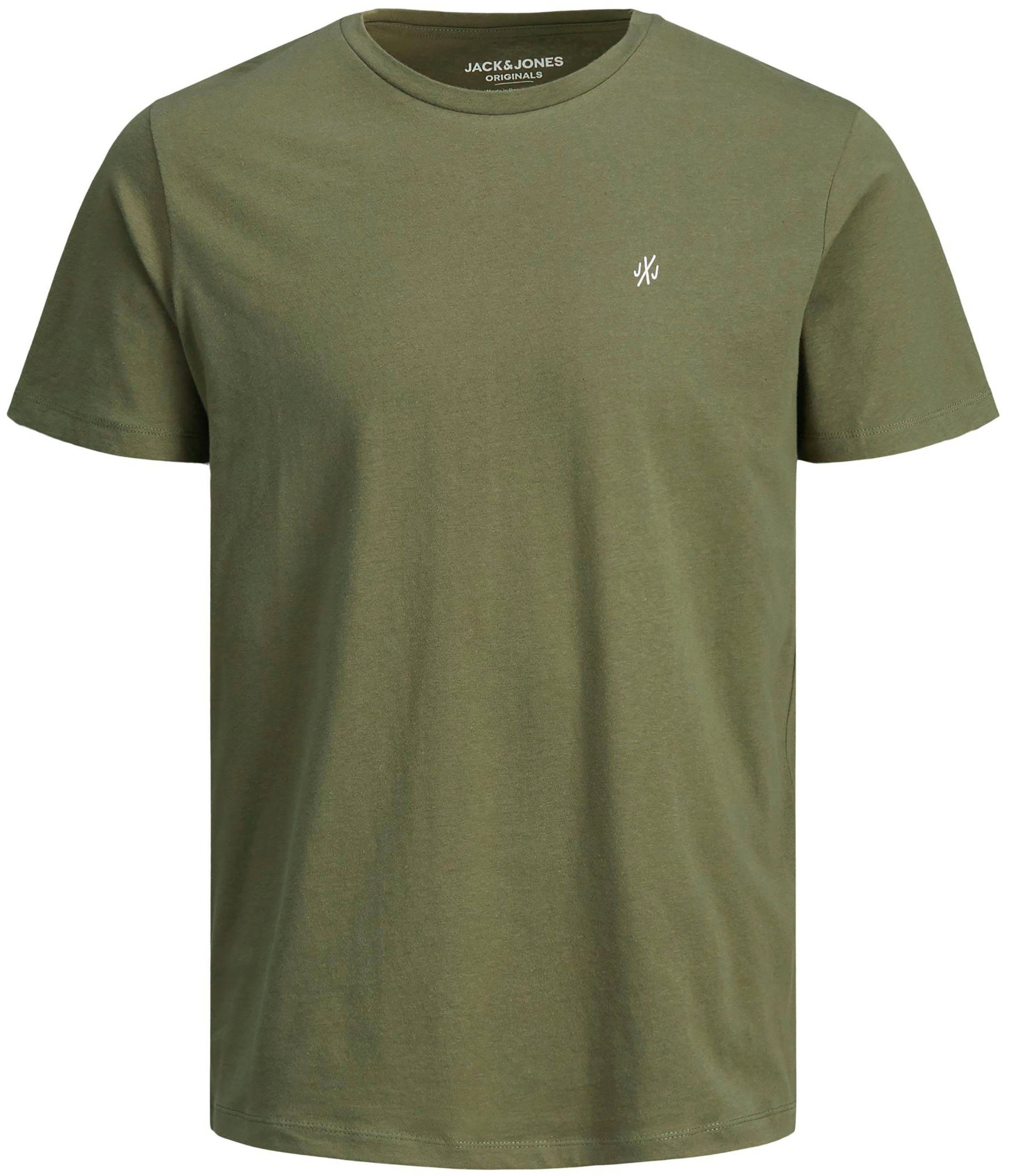 Jones T-Shirt 5-tlg) NECK Jack 5 SS TEE & P CREW (Packung,