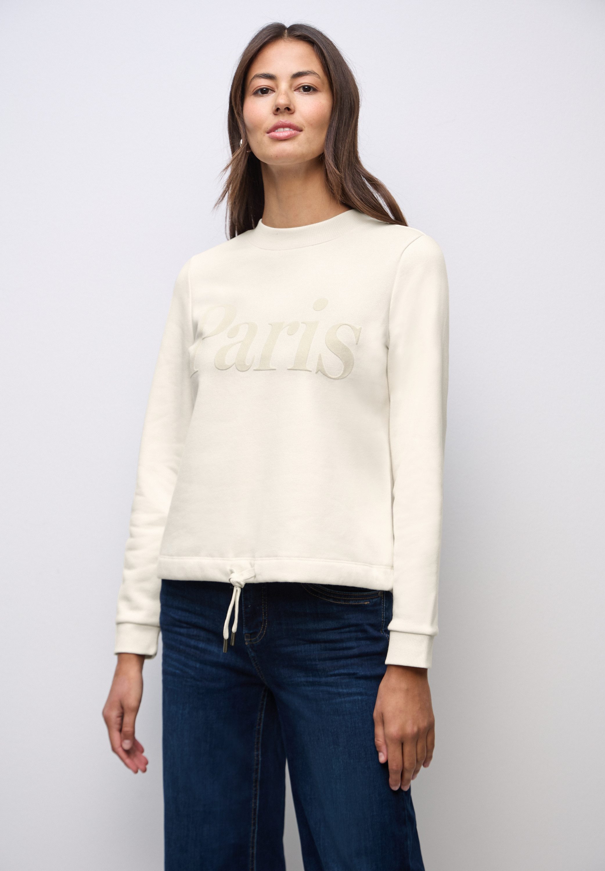 STREET ONE Sweatshirt mit Wording-Print günstig online kaufen