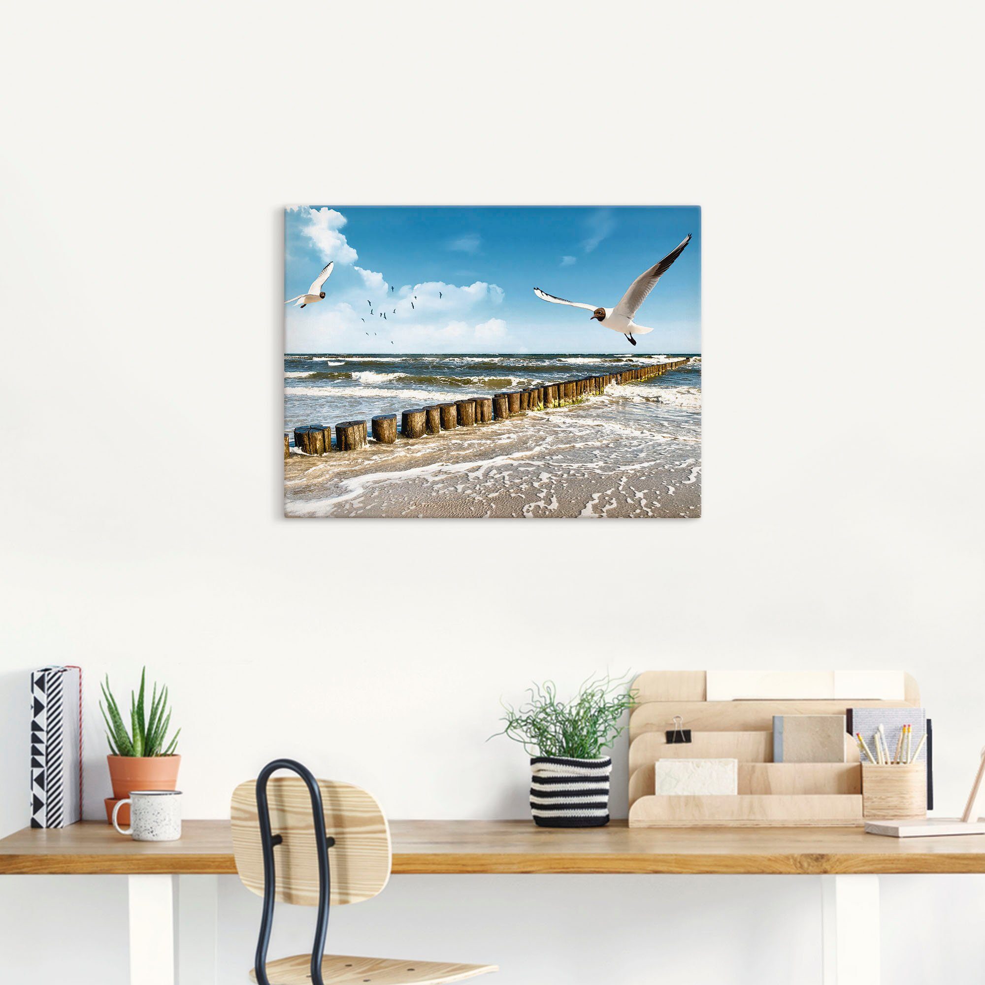Artland Wandbild Ostsee, Gewässer (1 St), als Leinwandbild, Poster in verschied. Größen