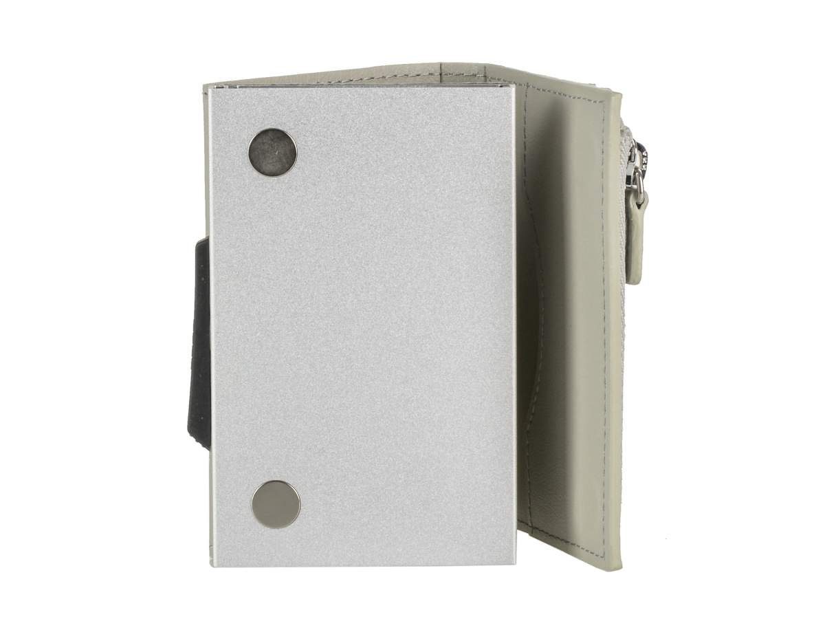 Ögon Kartenetui Cascade Zipper, Münzfach mit Kartenbörse, Minibörse, Kartenetui RFID blaster-silver Alucase Schutz