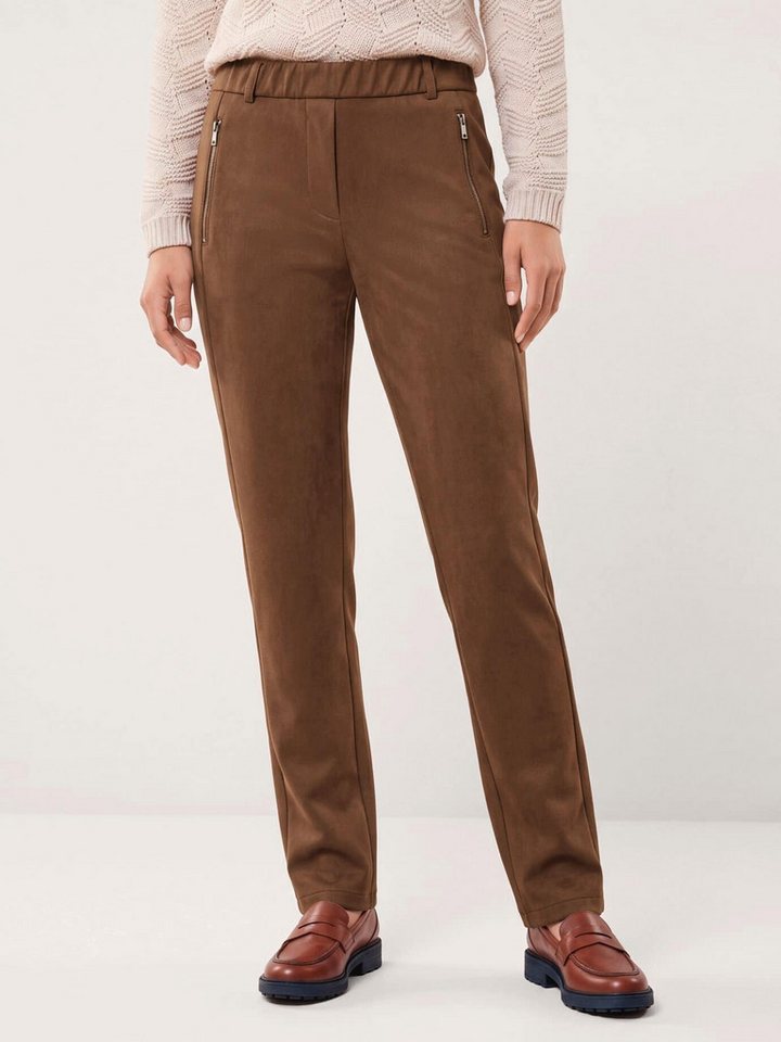 Walbusch Stoffhose Damen Suede Hose aus elastischem Material Regular fit, modern, pflegeleicht, Kurzgröße